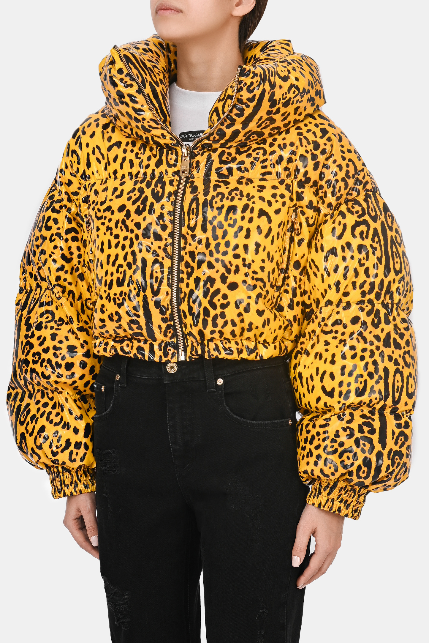 Куртка DOLCE & GABBANA F9L95T FSRNH, цвет: Леопардовый, Женский