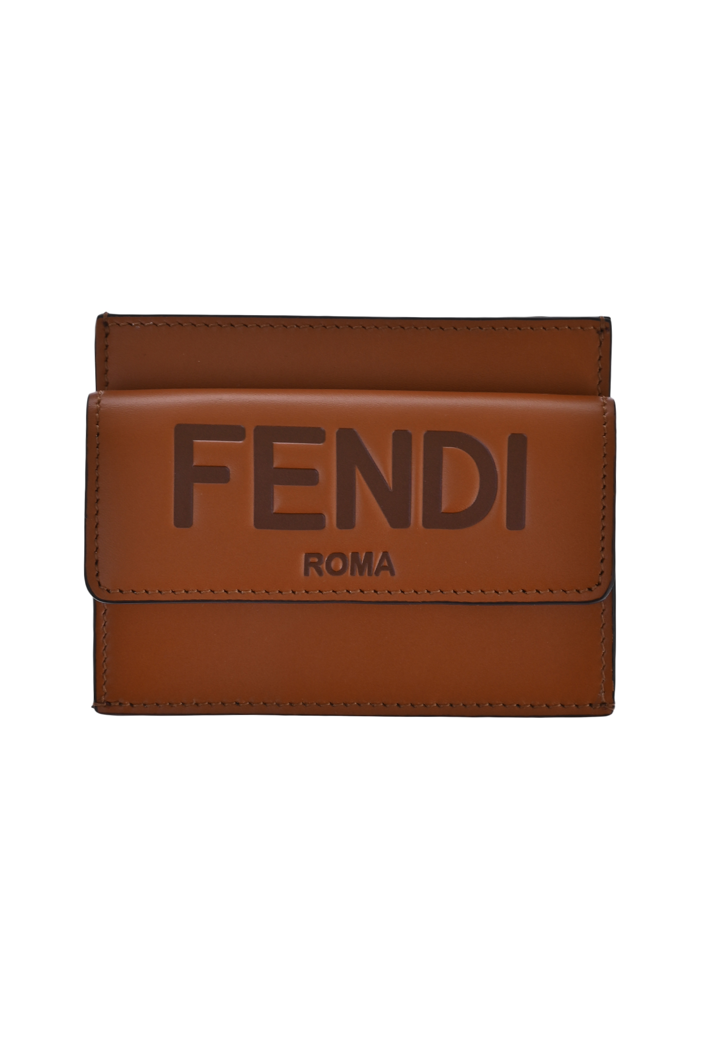 Держатель для карт FENDI 8M0423AAYZ, цвет: Коричневый, Женский