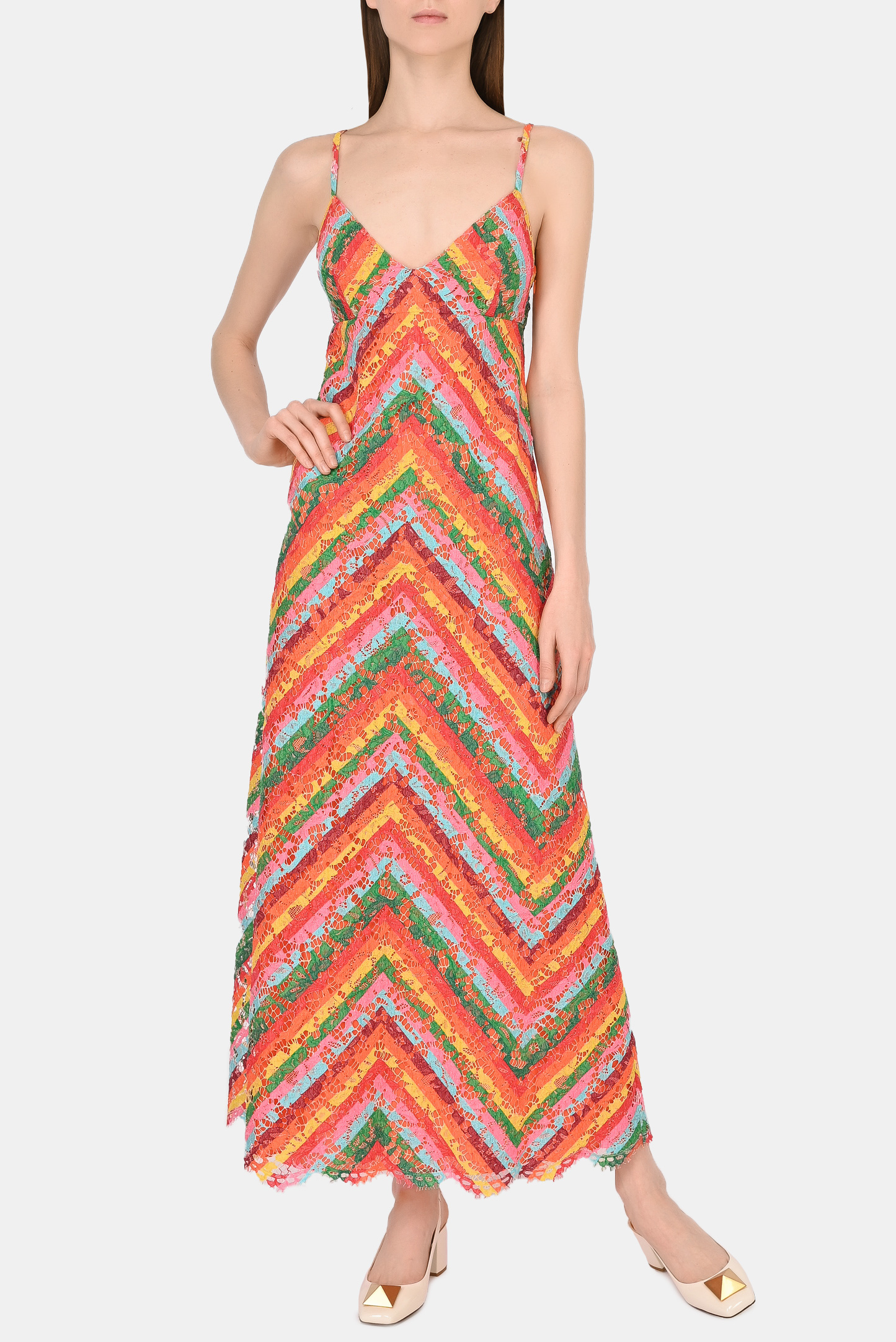 Платье VALENTINO PAP XB3VAYG2729, цвет: Разноцветный, Женский