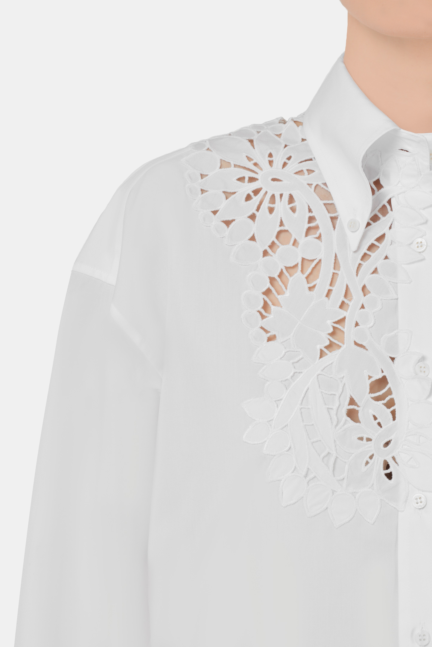Блуза ERMANNO SCERVINO D382K302MSC, цвет: Белый, Женский