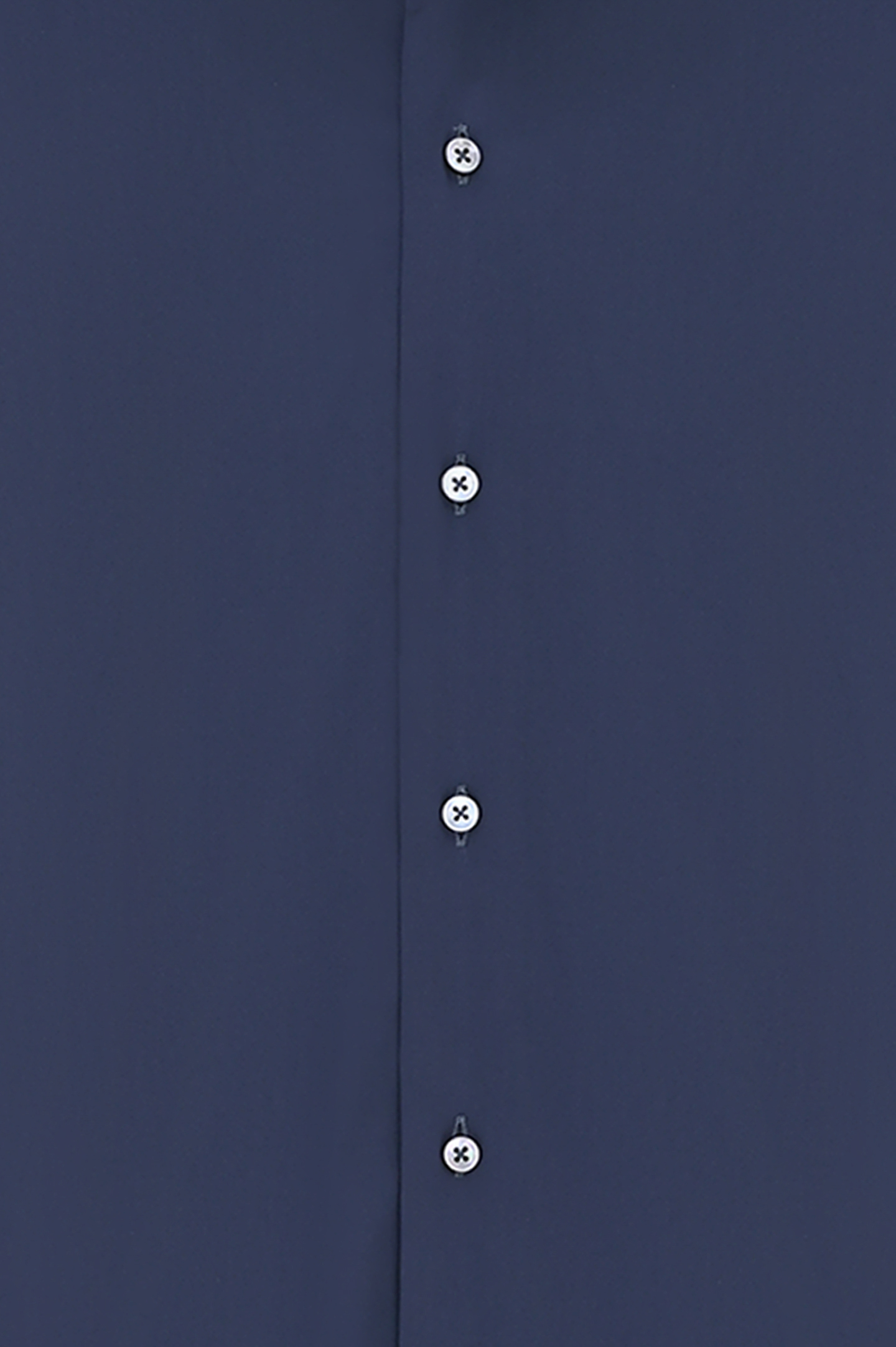Рубашка из хлопка и эластана CANALI GA01222 7C3/1, цвет: Темно-синий, Мужской