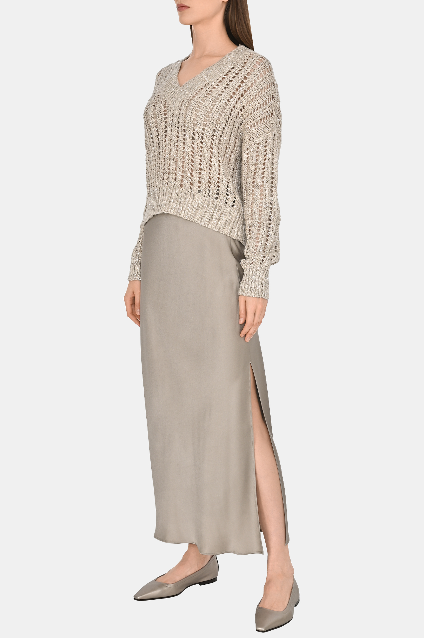 Юбка BRUNELLO  CUCINELLI M0H38G3396, цвет: Серый, Женский