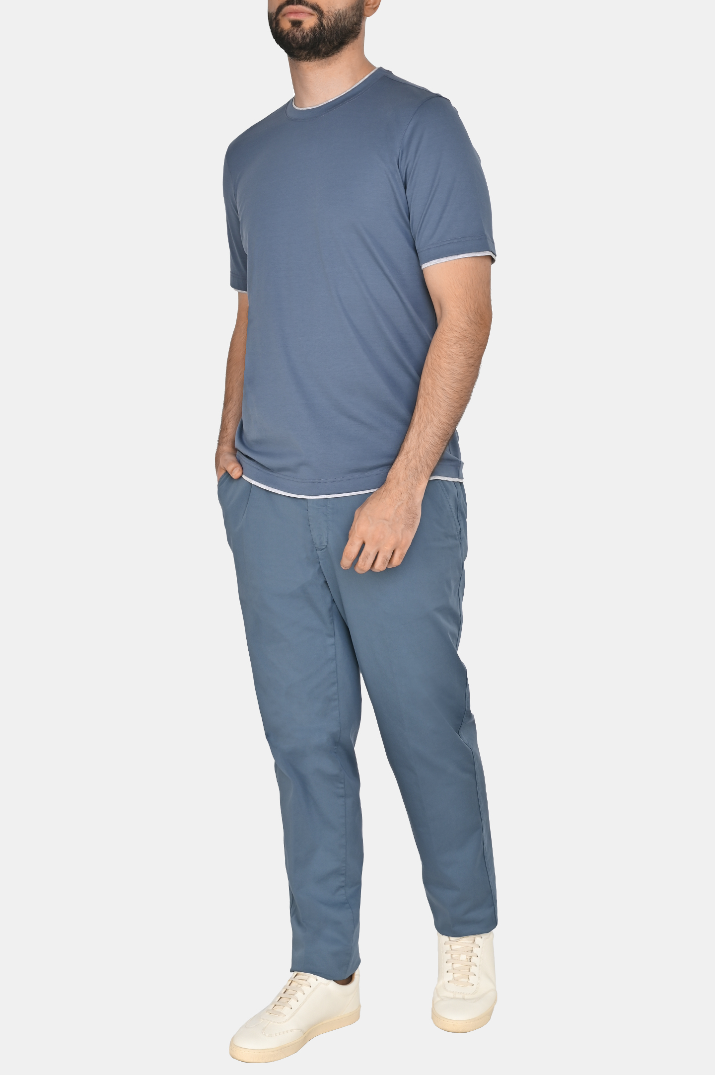 Футболка (Джемпер) MANDELLI P25-1K048A-5684, цвет: Синий, Мужской