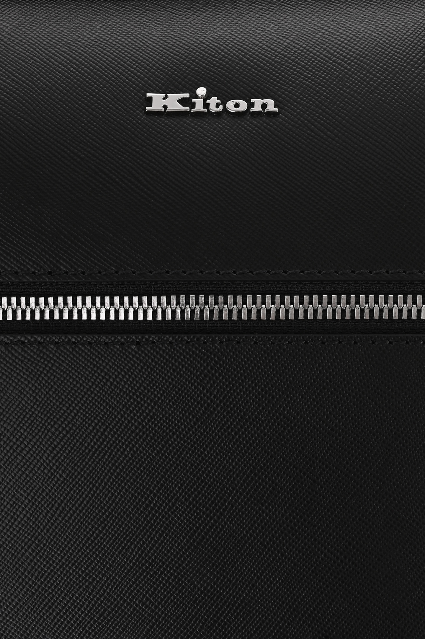 Кожаная сумка для ноутбука KITON UBA0007N01, цвет: Черный, Мужской