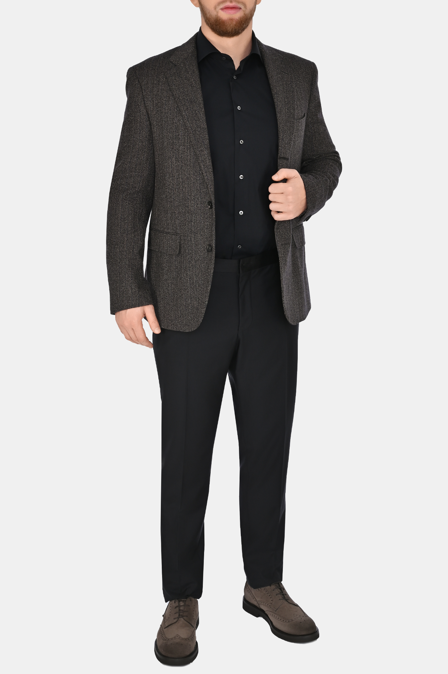 Пиджак LORO PIANA FAN4143, цвет: Черный, Мужской