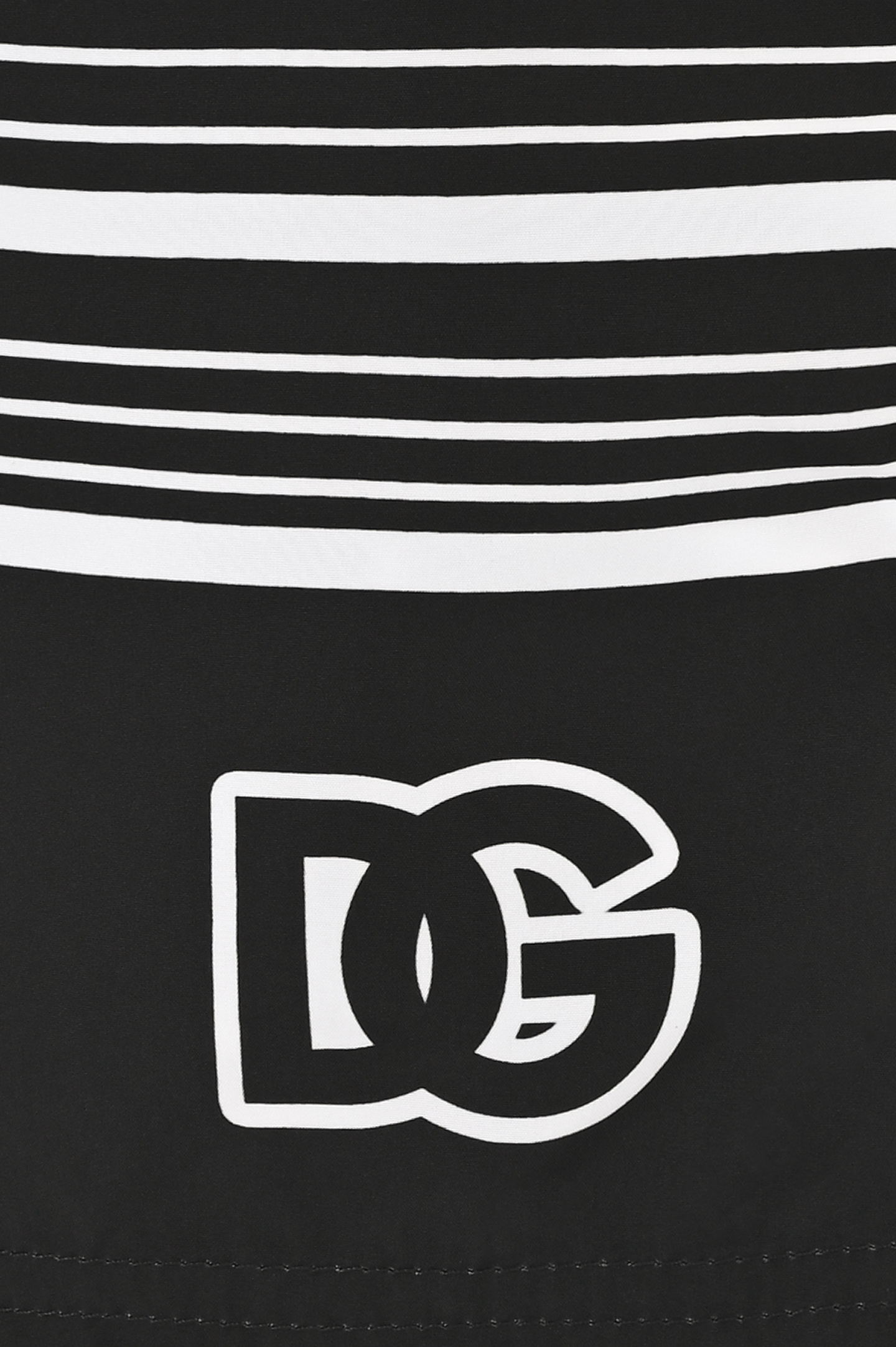 Шорты-плавки с логотипом DOLCE & GABBANA M4A06T FIM35, цвет: Черно-белый, Мужской