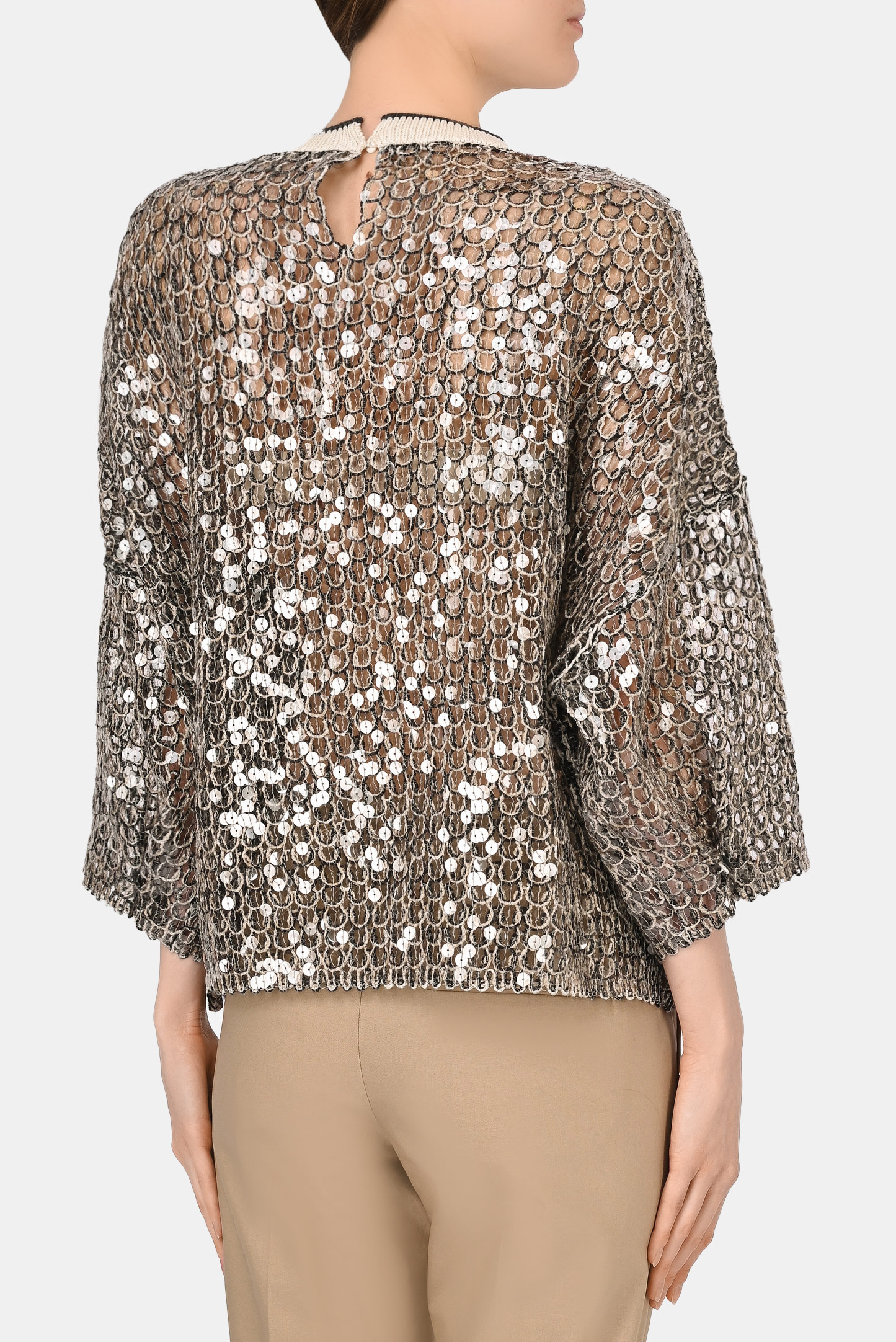 Блуза BRUNELLO  CUCINELLI M3YR02500, цвет: Бежевый, Женский