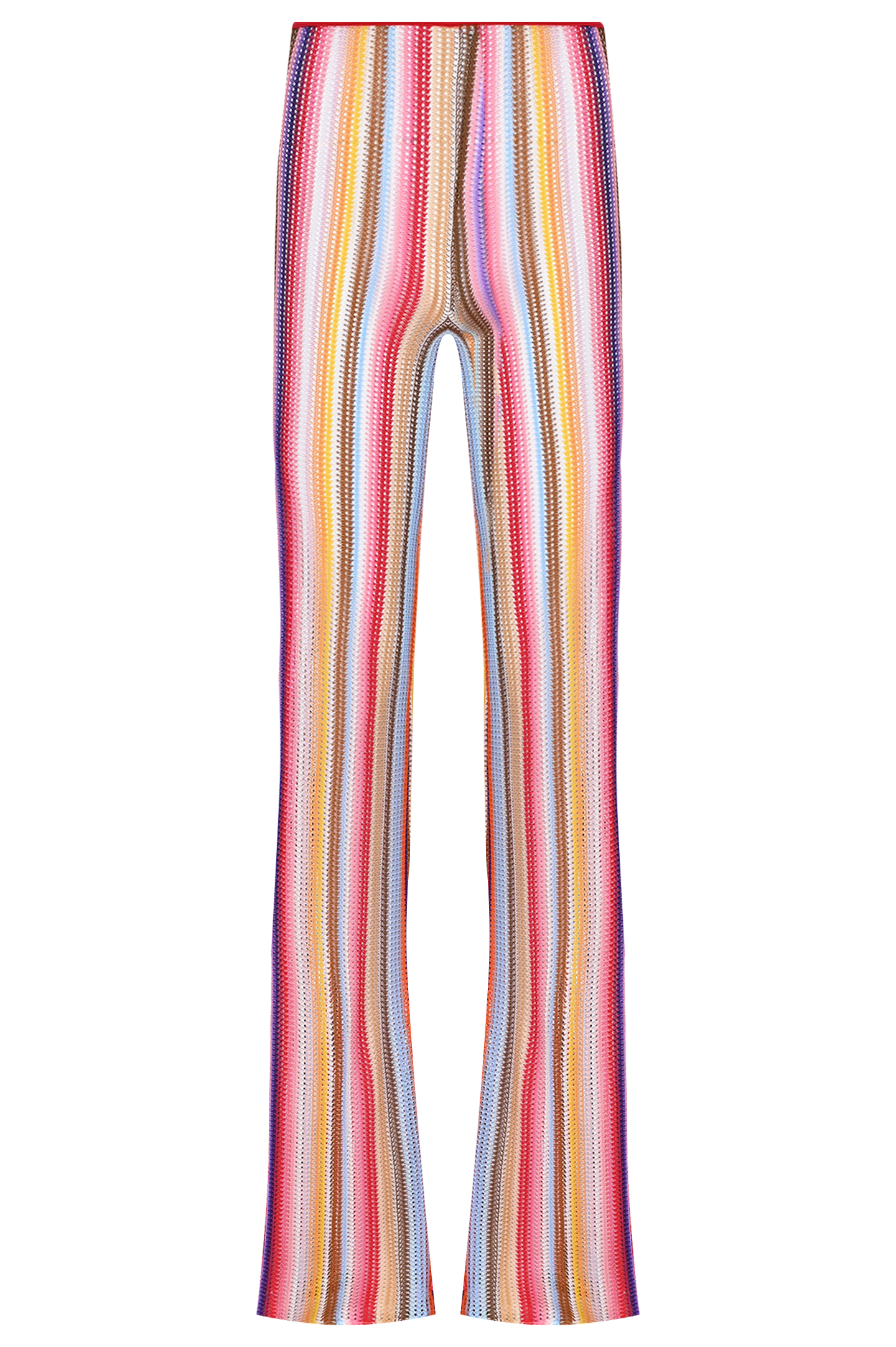 Полупрозрачные брюки MISSONI MS24SI00-BR00UW, цвет: Разноцветный, Женский