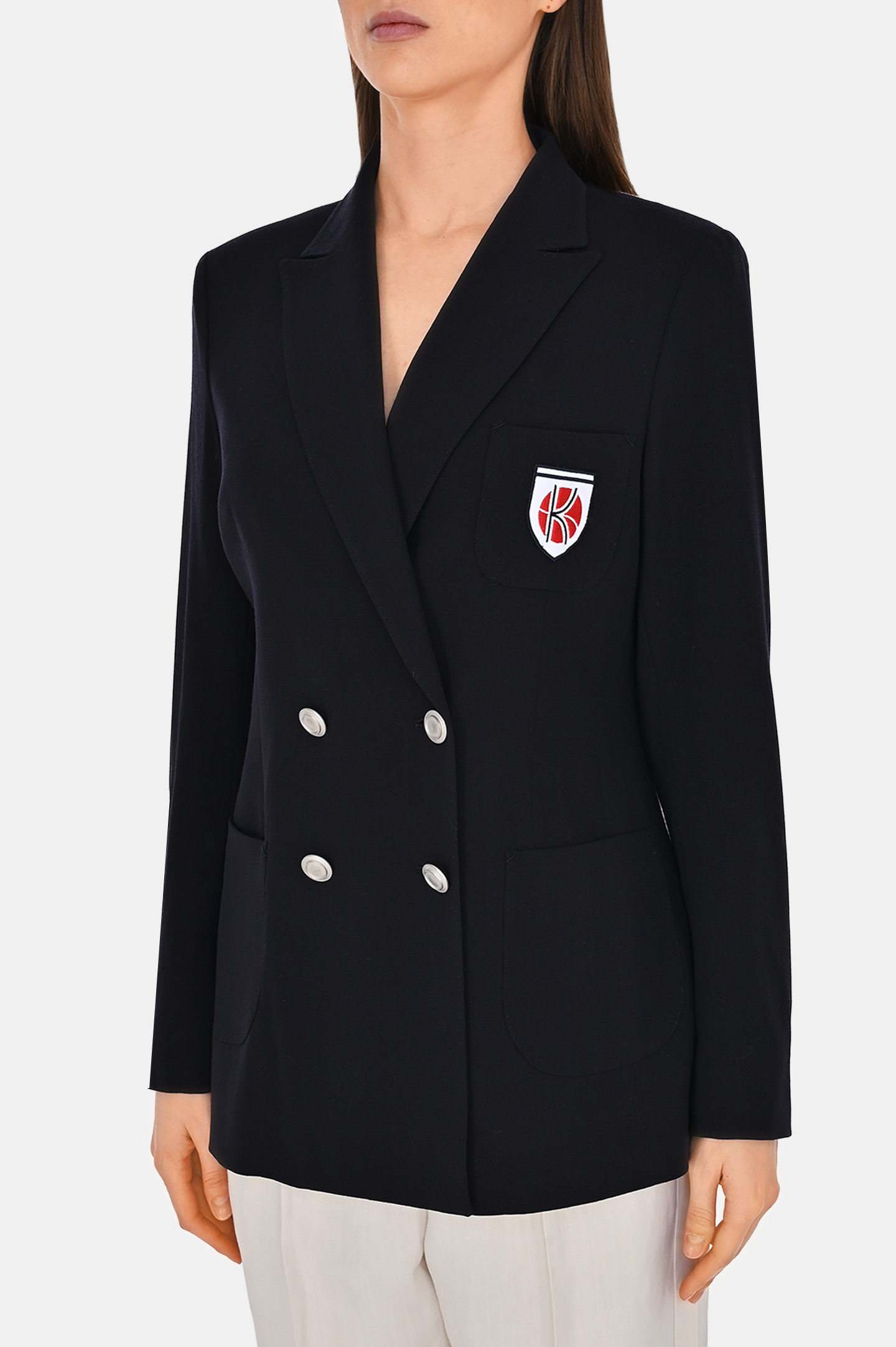 Жакет KITON D59520K081100, цвет: Темно-синий, Женский