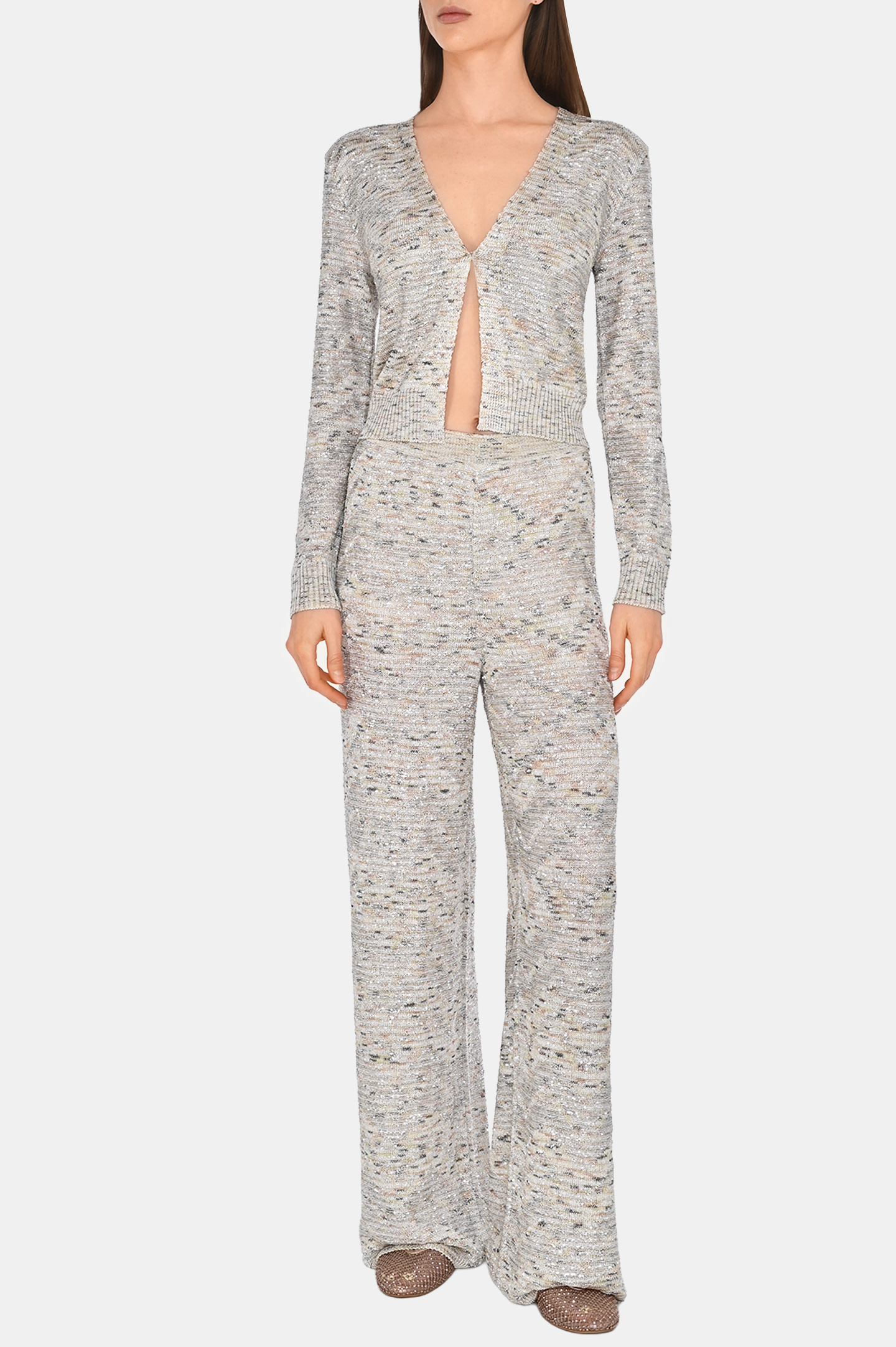 Брюки MISSONI DS25SI0G-BK045B, цвет: Светло-бежевый, Женский
