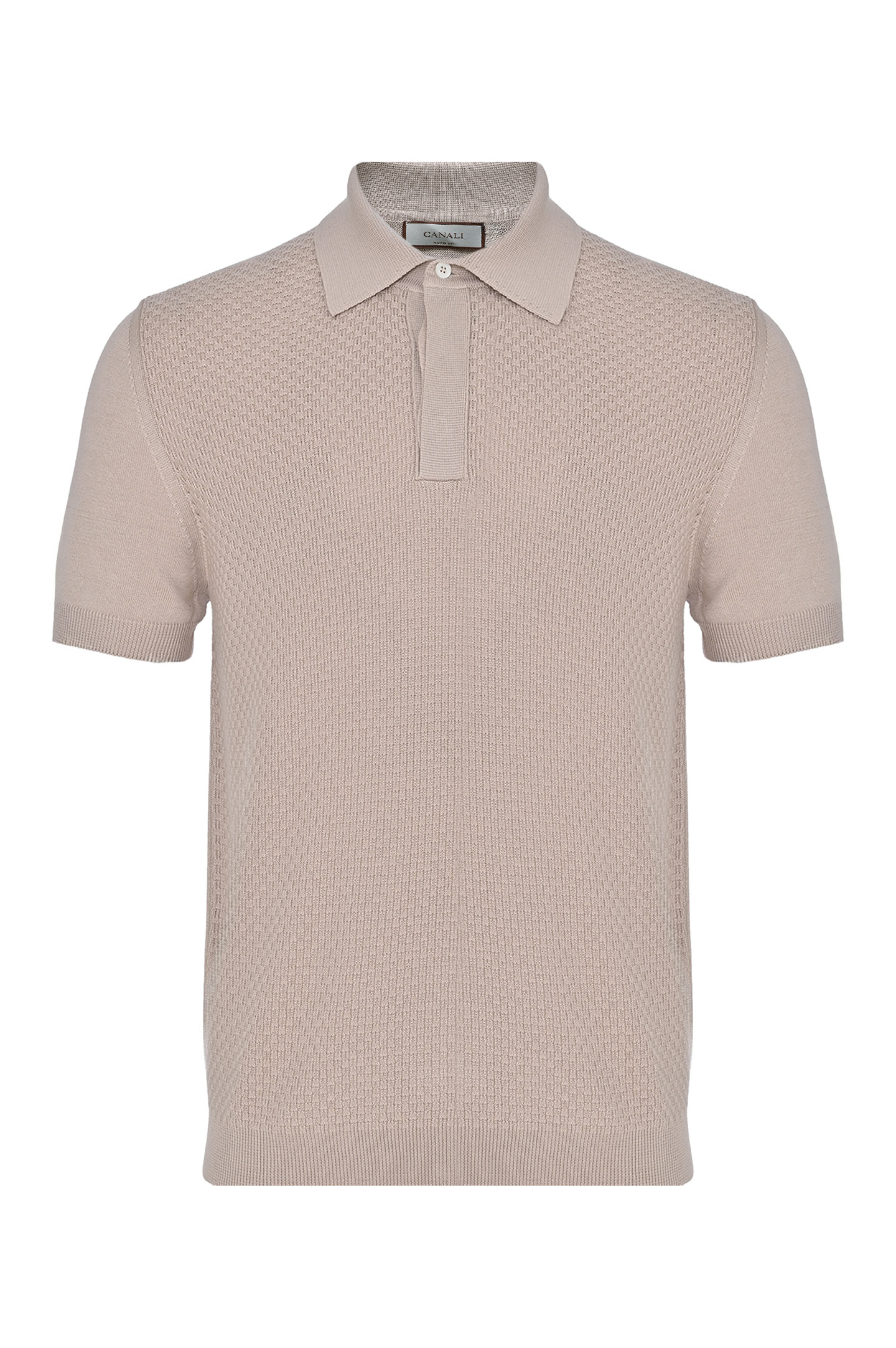 Поло (Джемпер) CANALI MK02267 C1068/1, цвет: Светло-бежевый, Мужской
