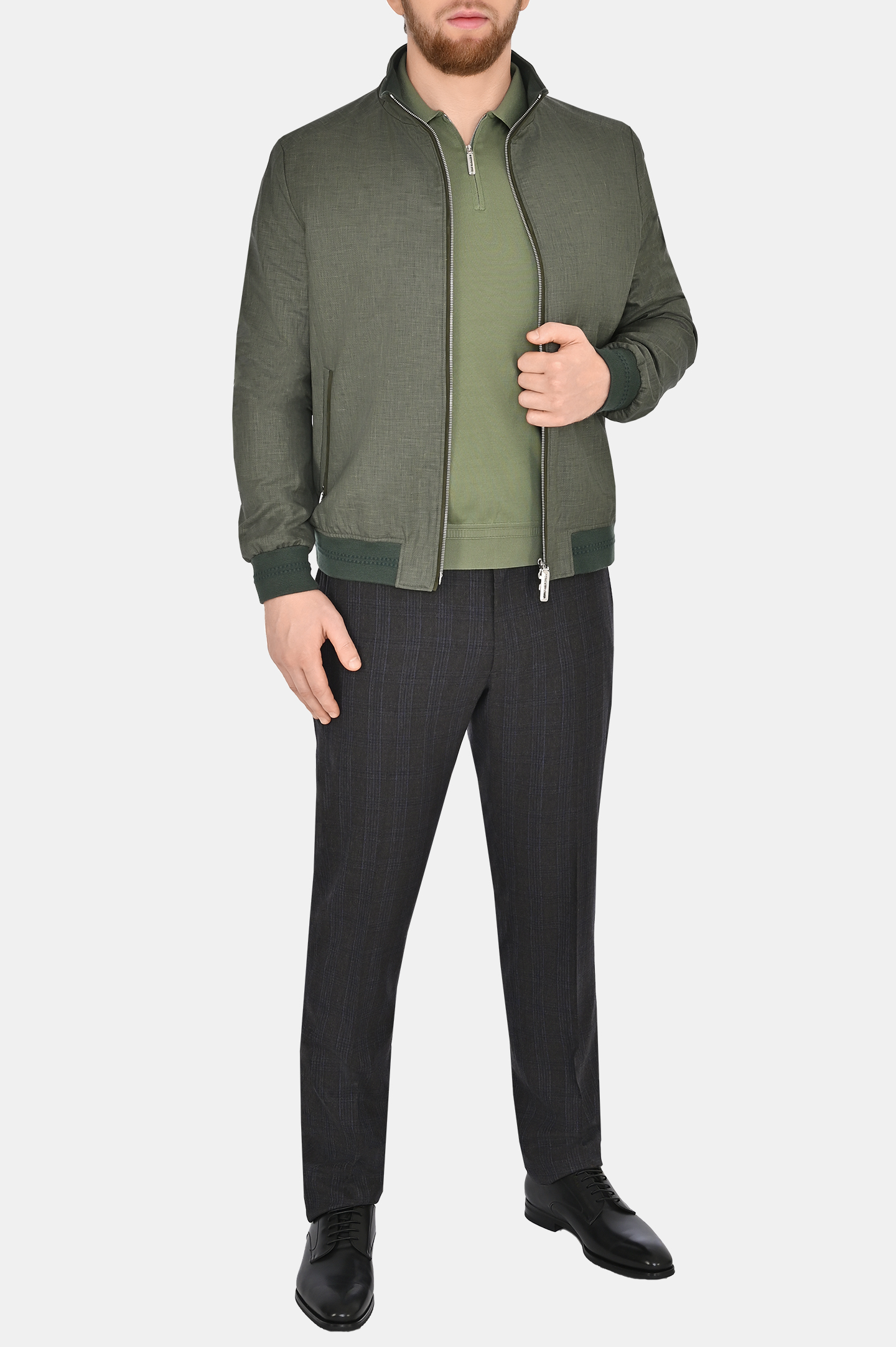 Куртка STEFANO RICCI MDJ4100190 LWK01Q, цвет: Темно-зеленый, Мужской