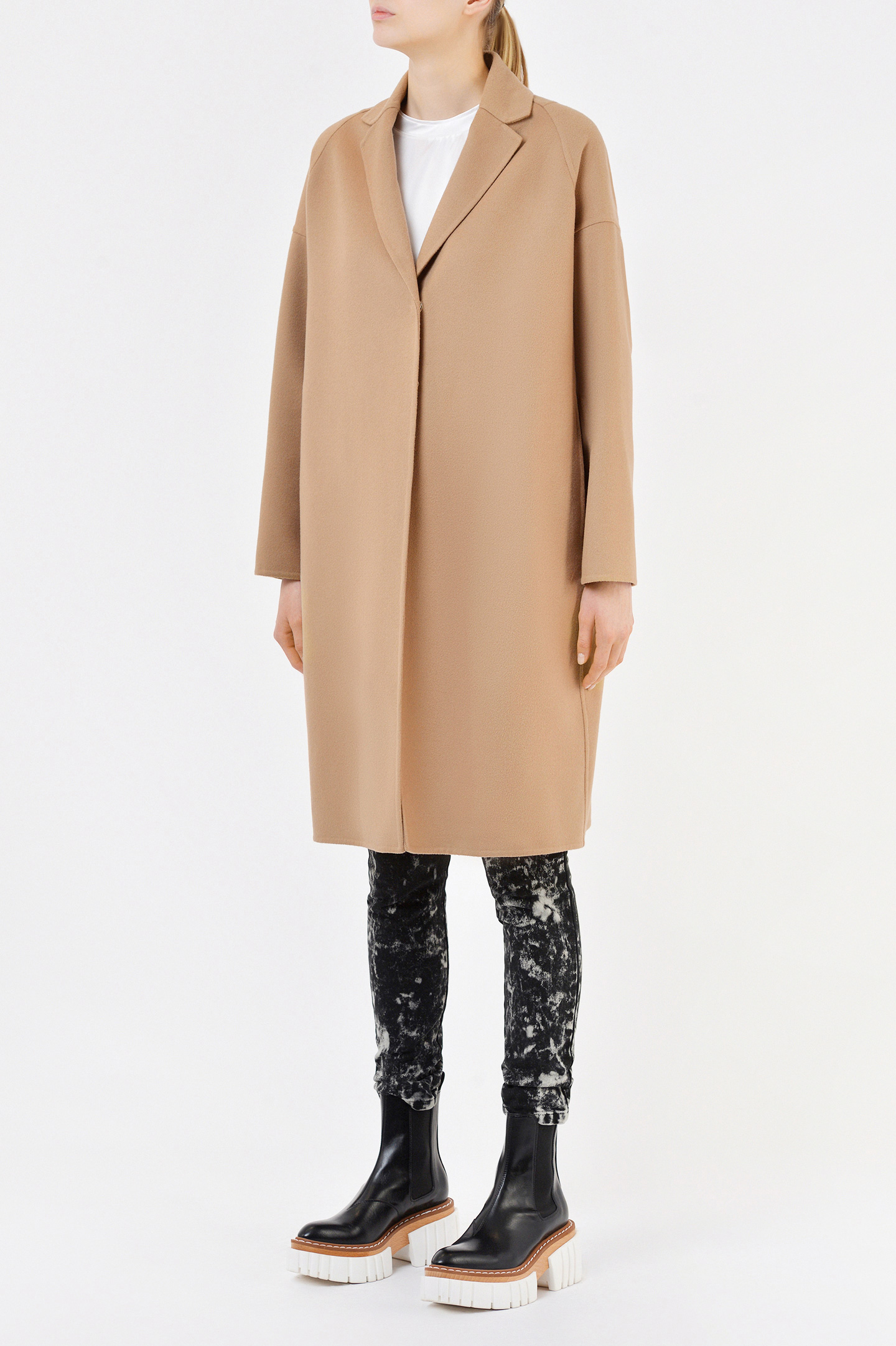 Пальто STELLA McCARTNEY 573928SPB05, цвет: Бежевый, Женский
