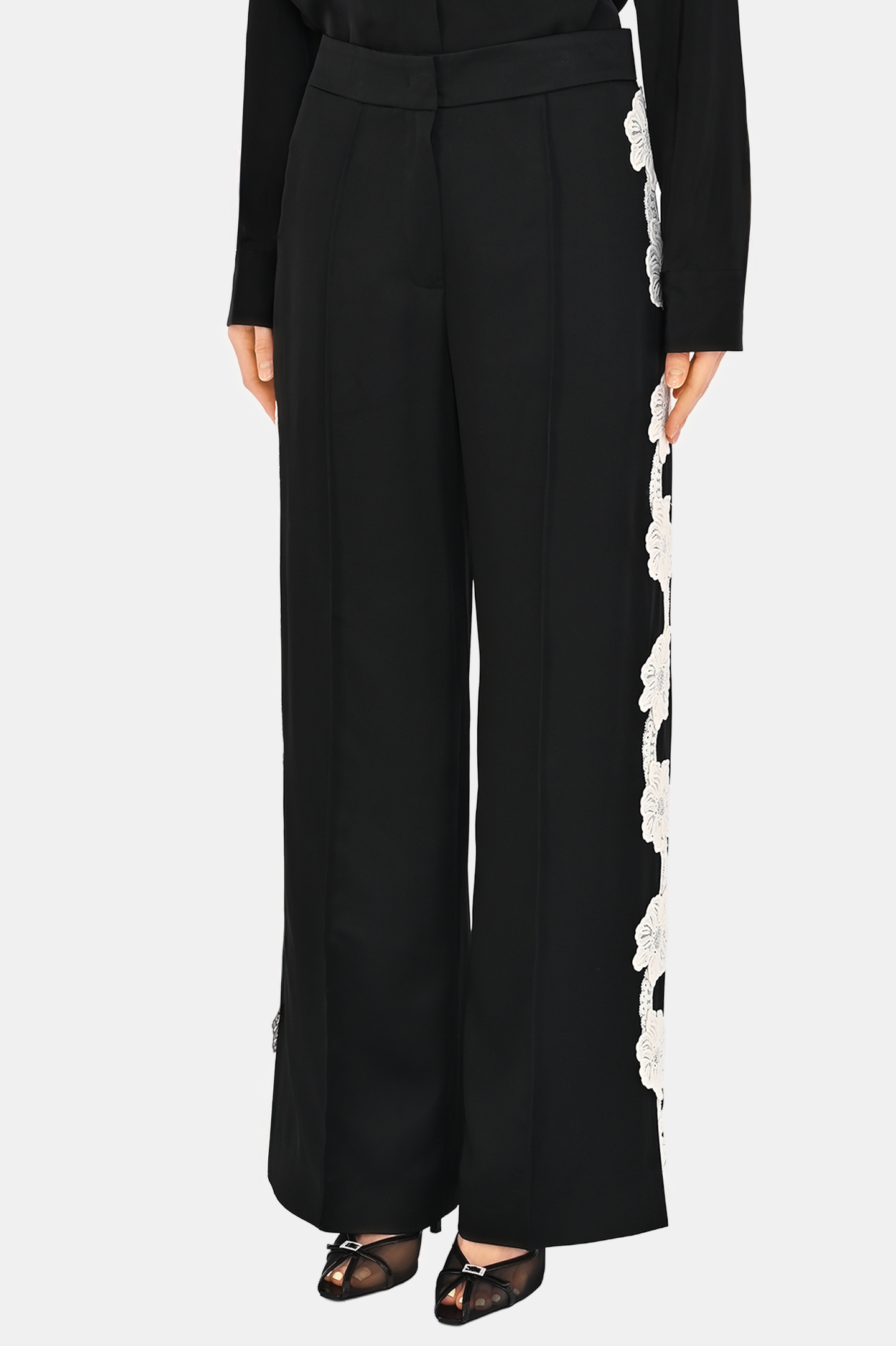 Брюки JIL SANDER J02KA0313, цвет: Черно-белый, Женский