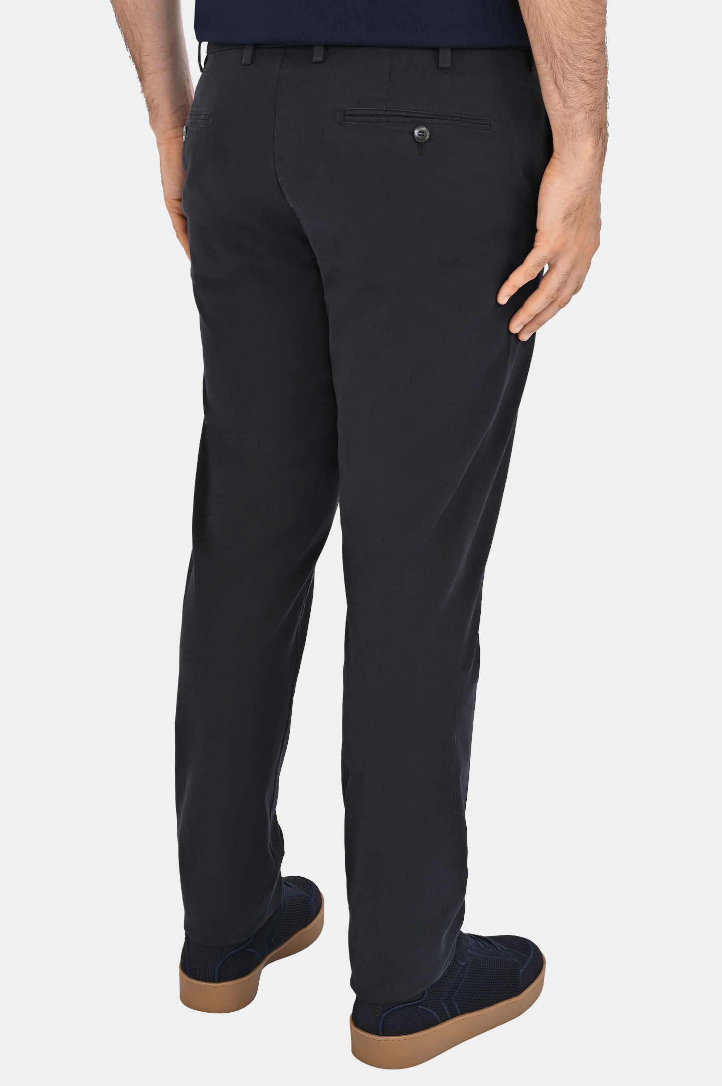 Брюки CANALI PT01482 D91697, цвет: Темно-синий, Мужской