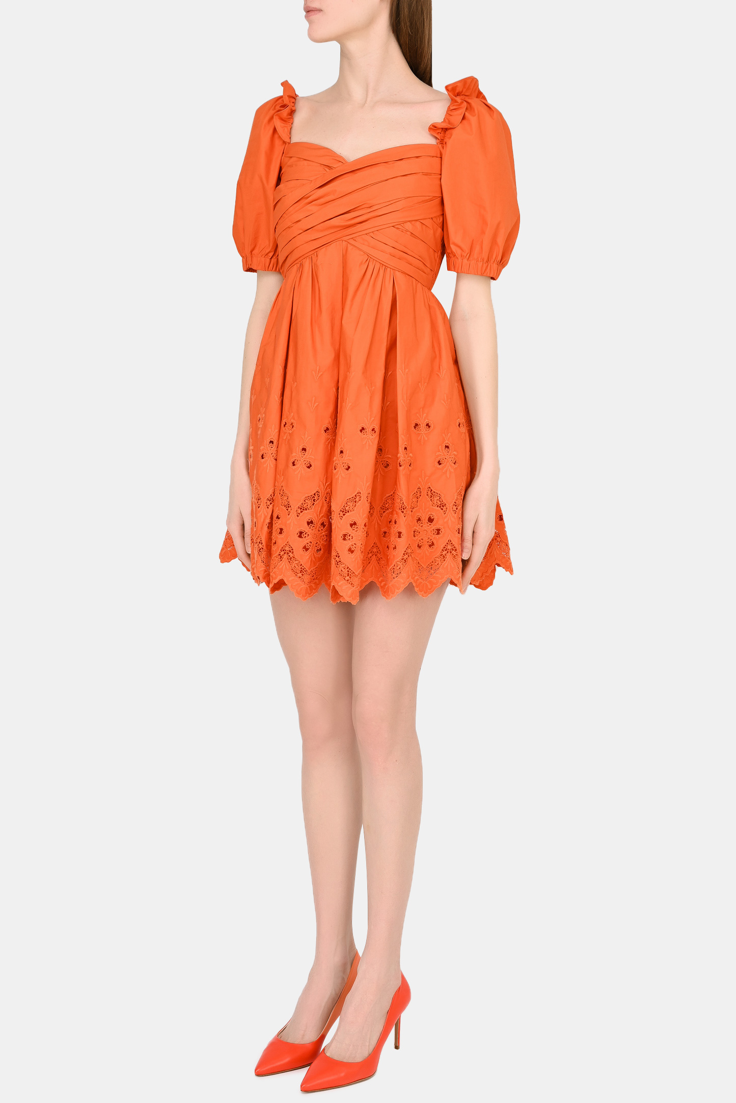 Платье SELF PORTRAIT RS22-156, цвет: Оранжевый, Женский