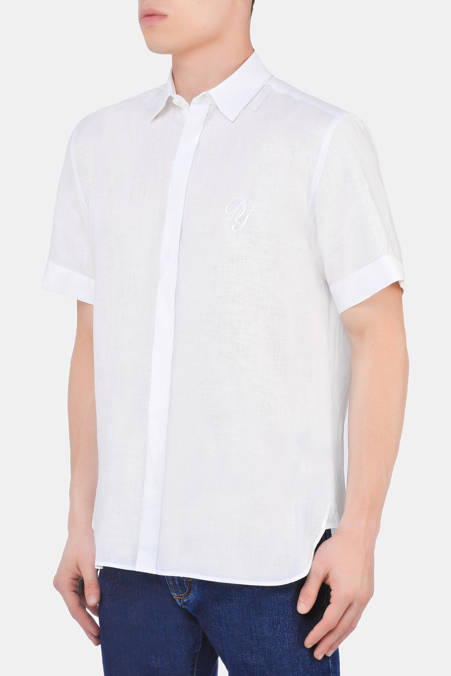 Рубашка DOLCE & GABBANA G5EX4Z FU4IK, цвет: Белый, Мужской