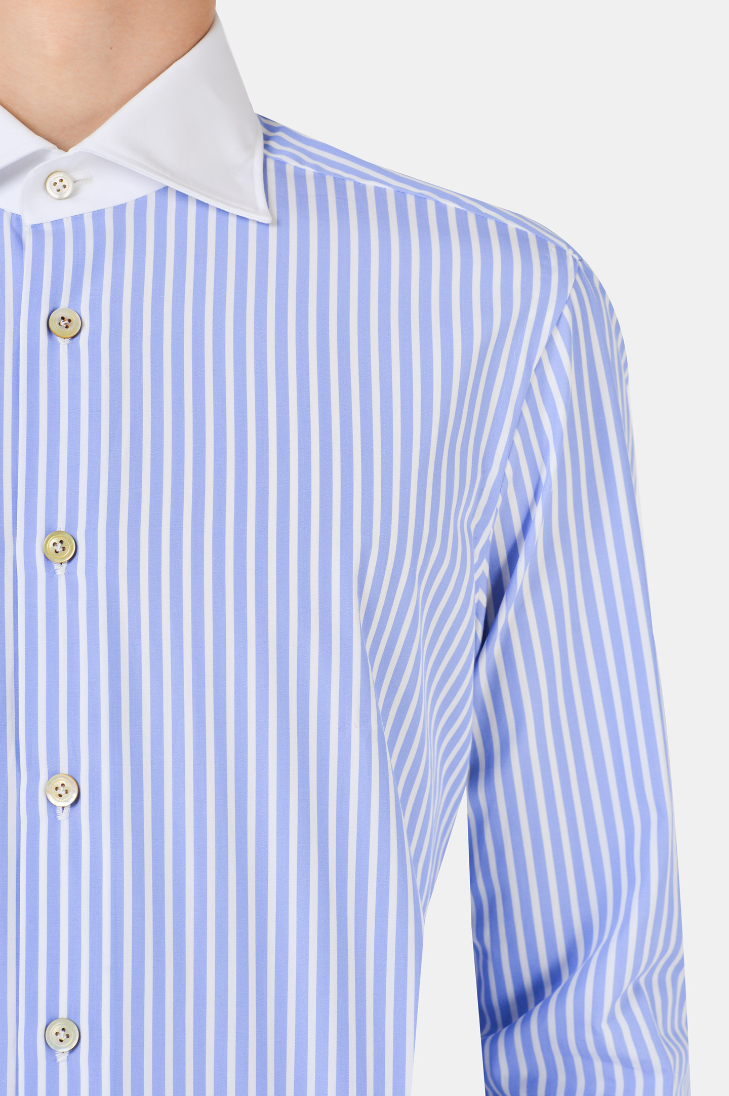 Рубашка KITON UCCH074994, цвет: Голубой, Мужской