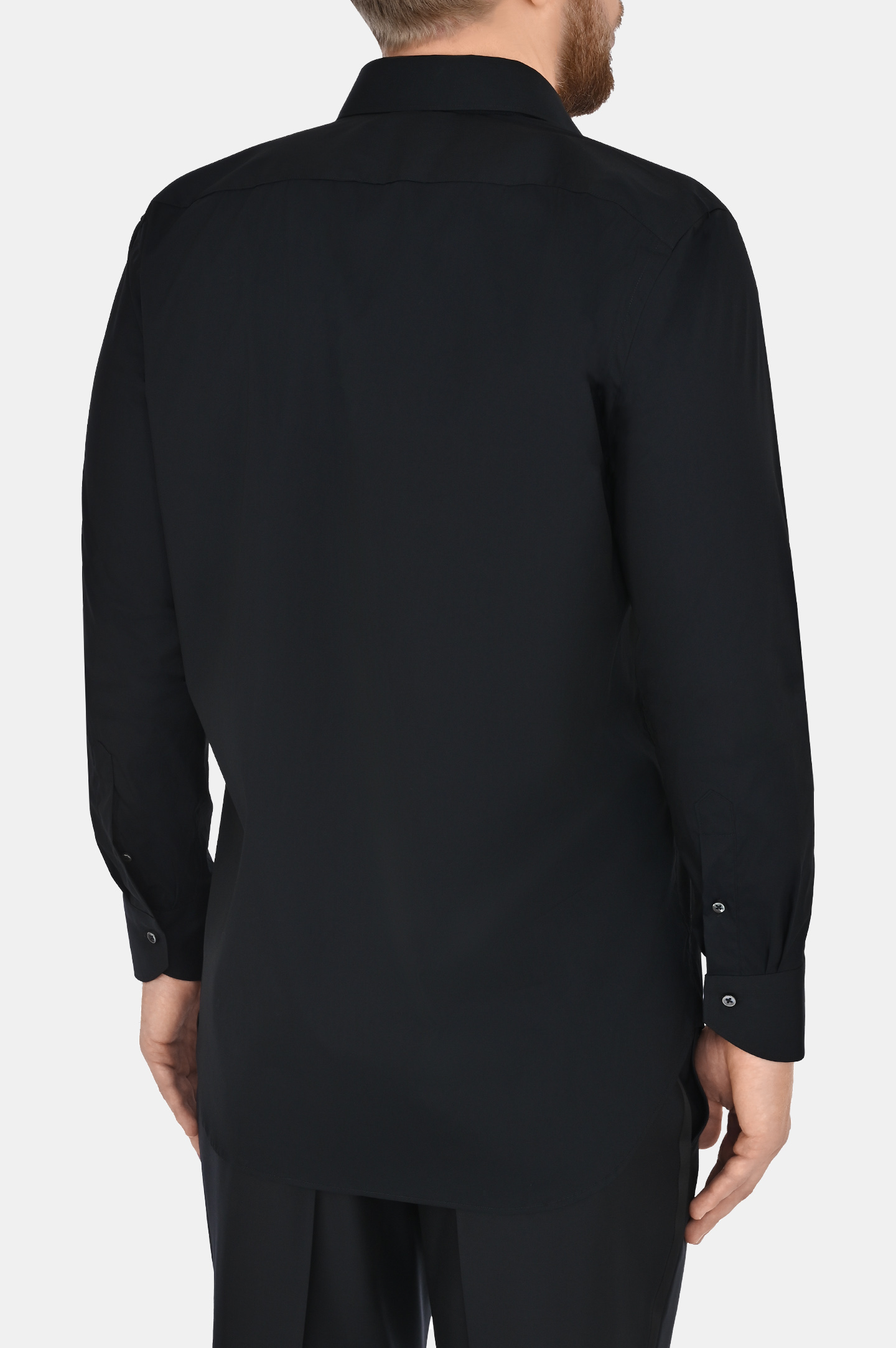 Рубашка CANALI GA01222 7C3TX, цвет: Черный, Мужской