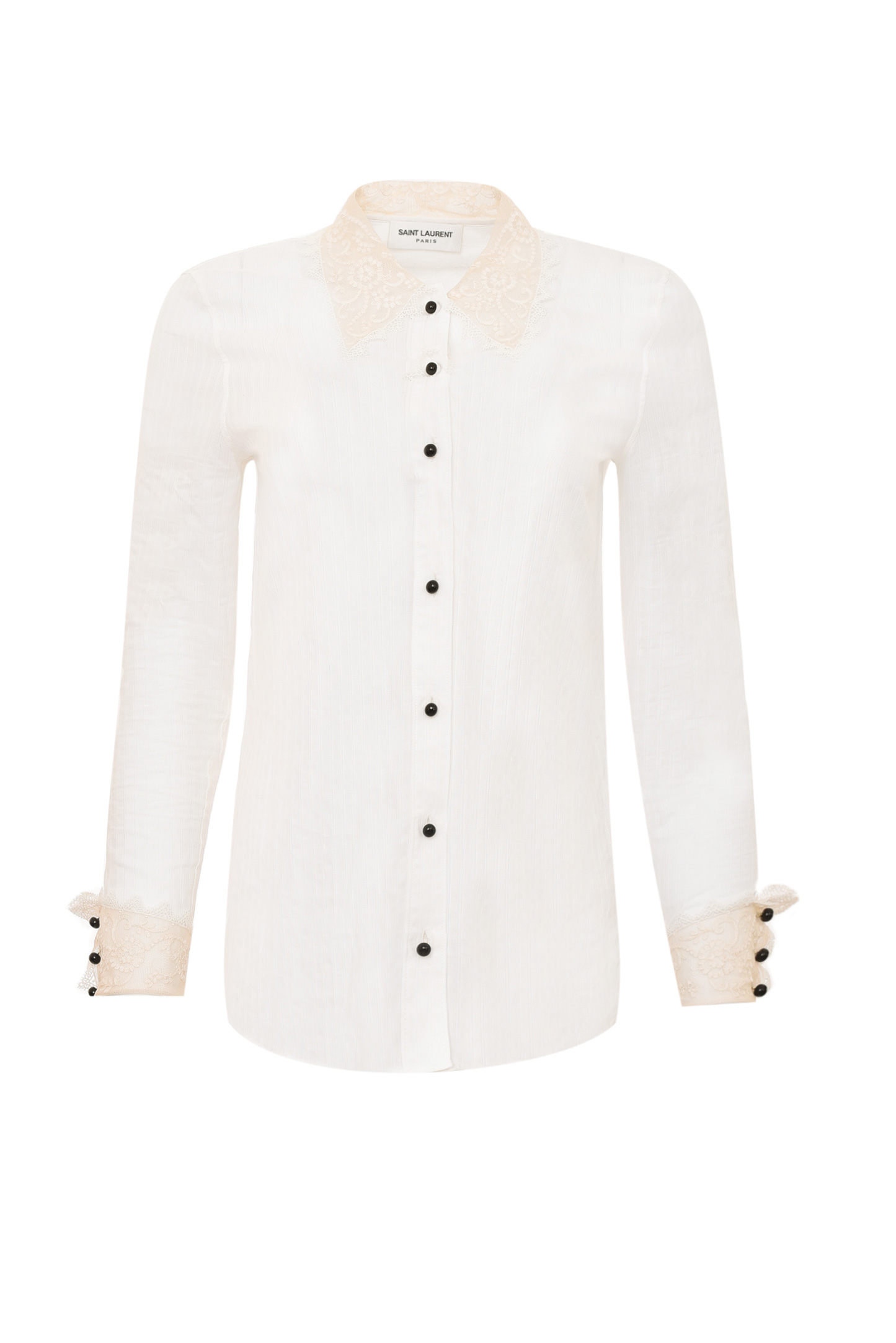 Блуза SAINT LAURENT 661141 Y3D31, цвет: Белый, Женский