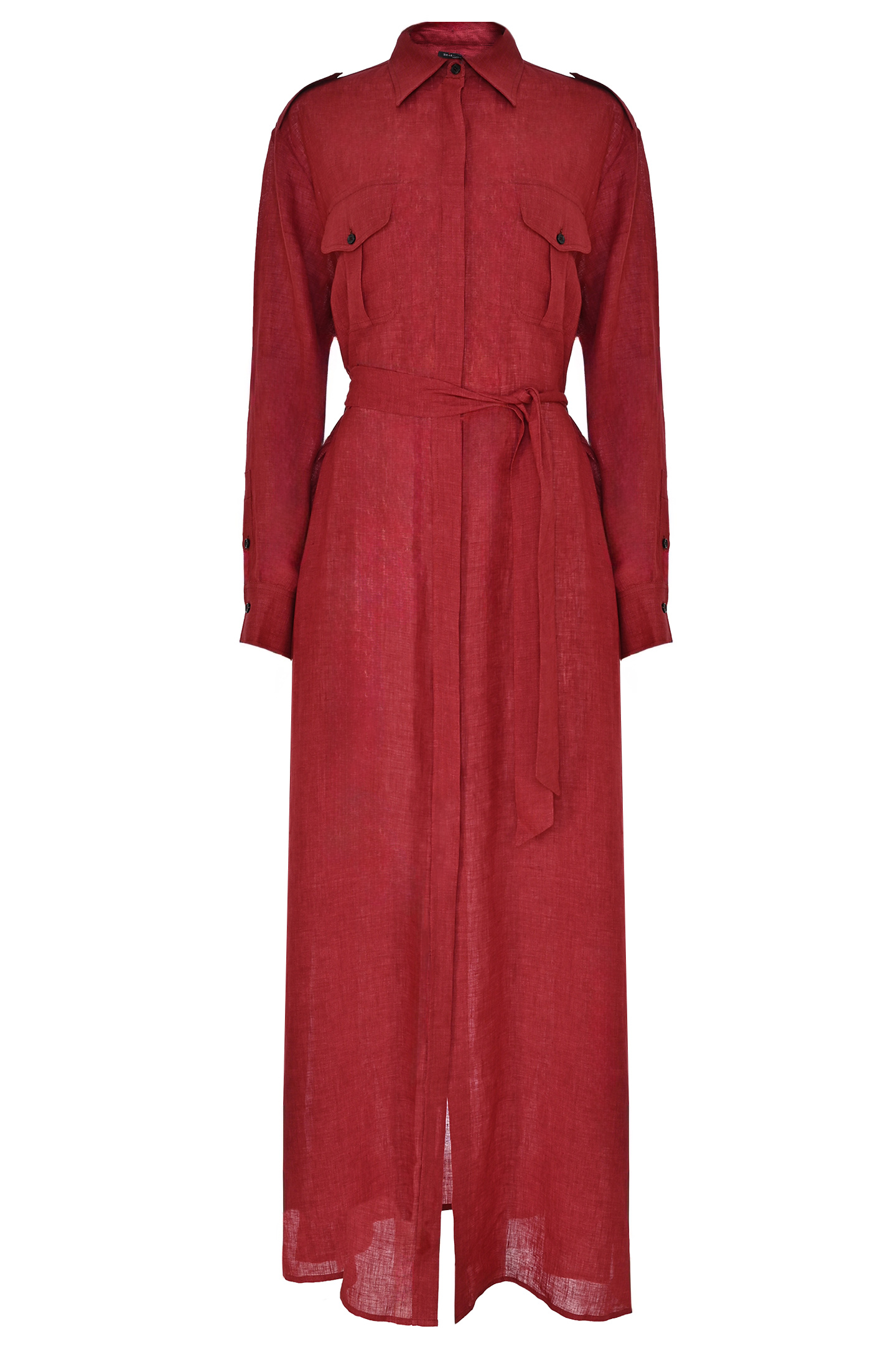 Платье+пояс KITON D47321K0903E0, цвет: Бордовый, Женский