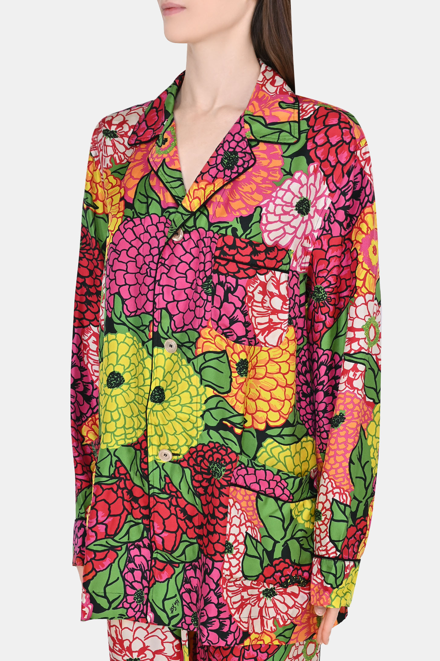 Блуза с брюками GUCCI 653074 ZAGID, цвет: Разноцветный, Женский