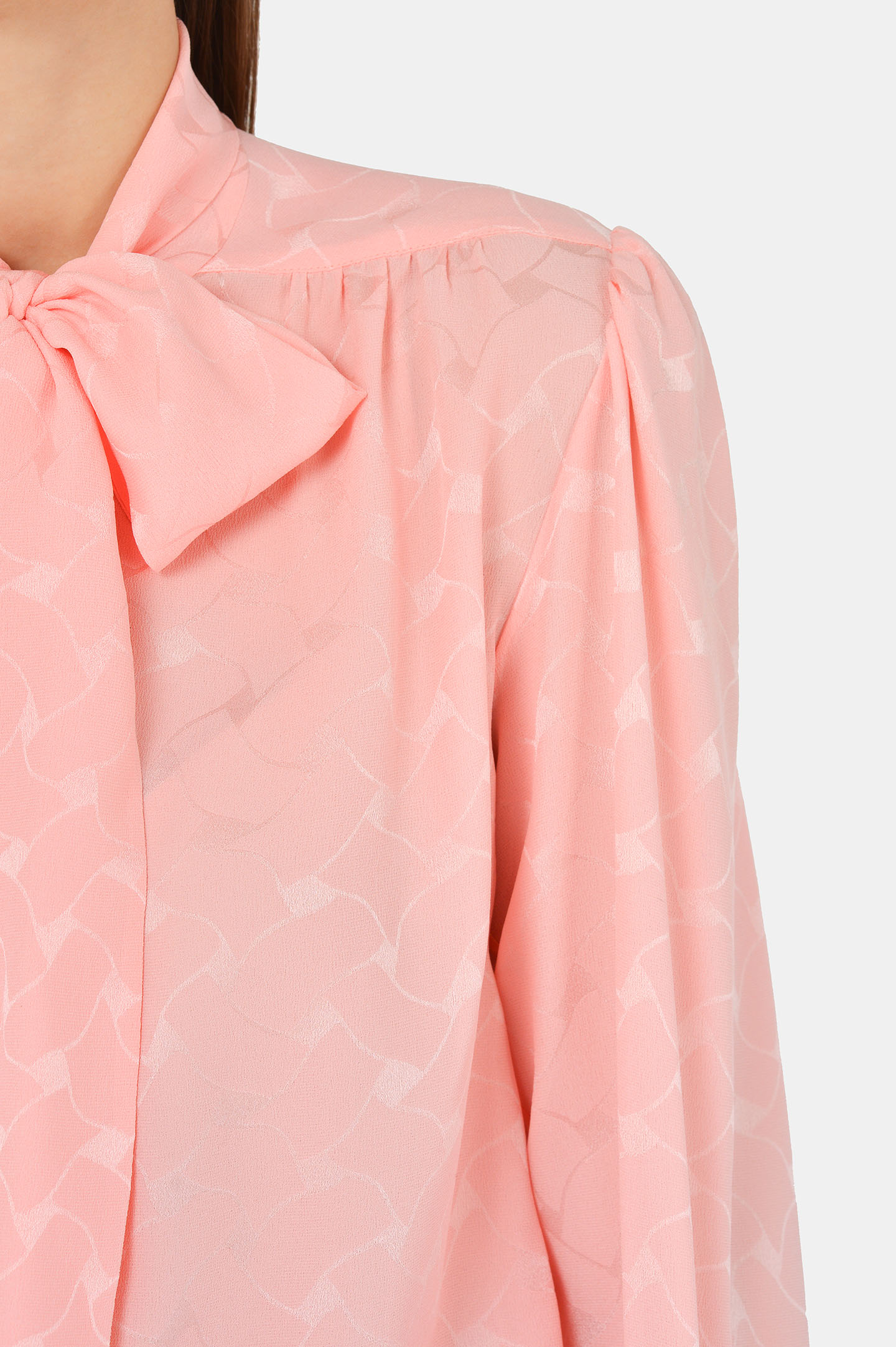 Блуза SAINT LAURENT 641593 Y7B25, цвет: Розовый, Женский