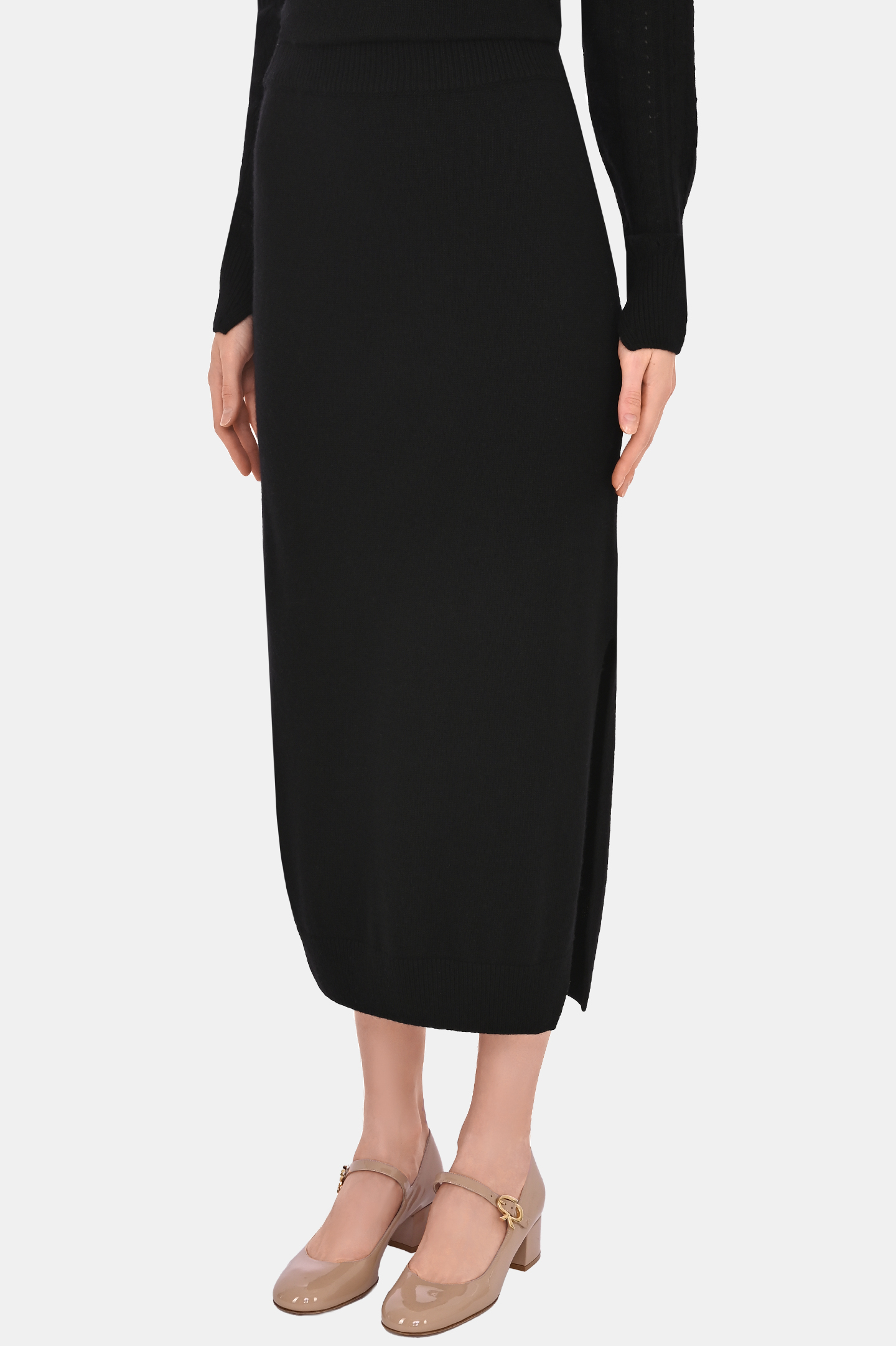 Юбка ERMANNO SCERVINO D434O500YZL, цвет: Черный, Женский