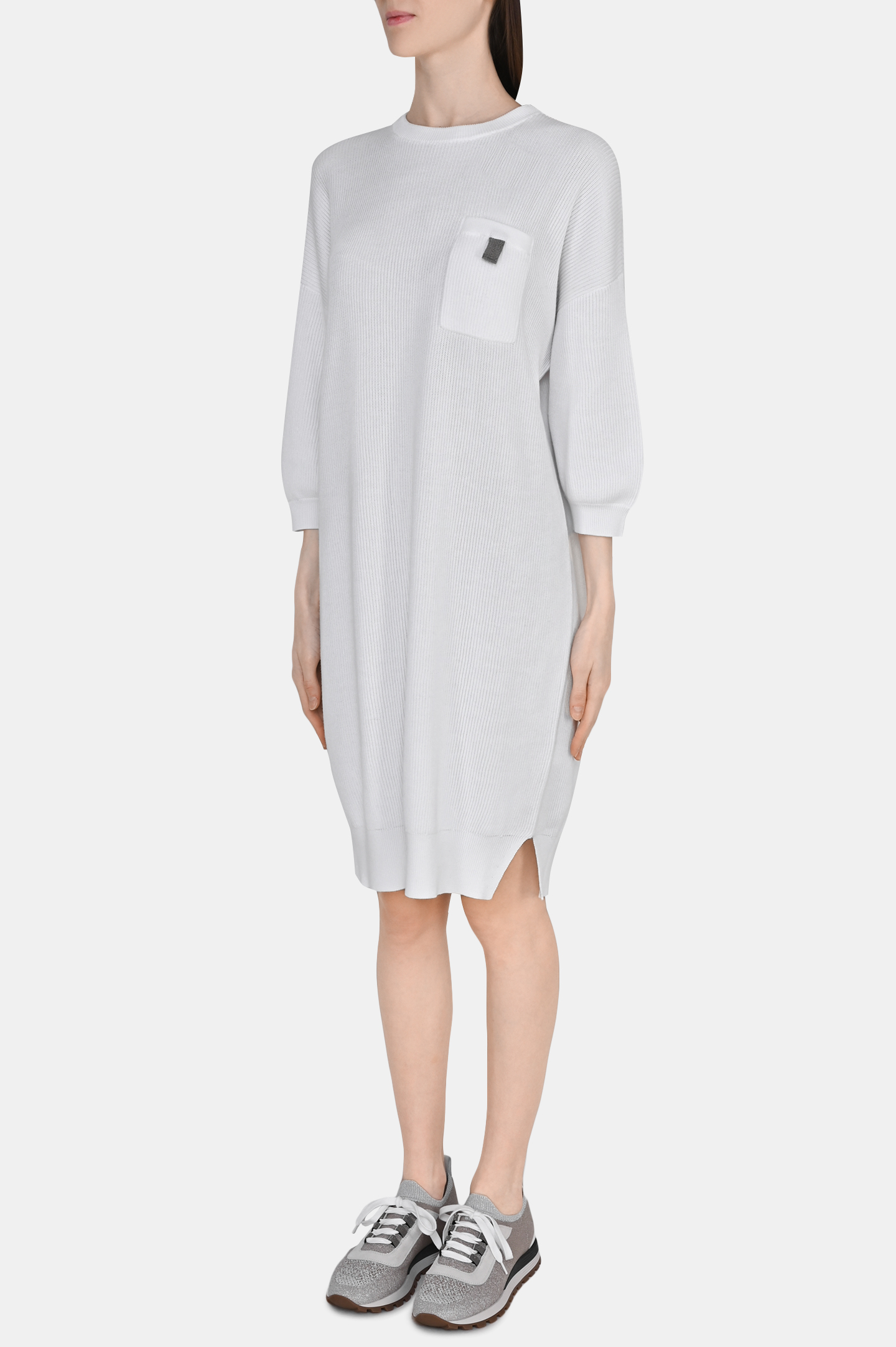 Платье BRUNELLO  CUCINELLI M19174A90P, цвет: Белый, Женский