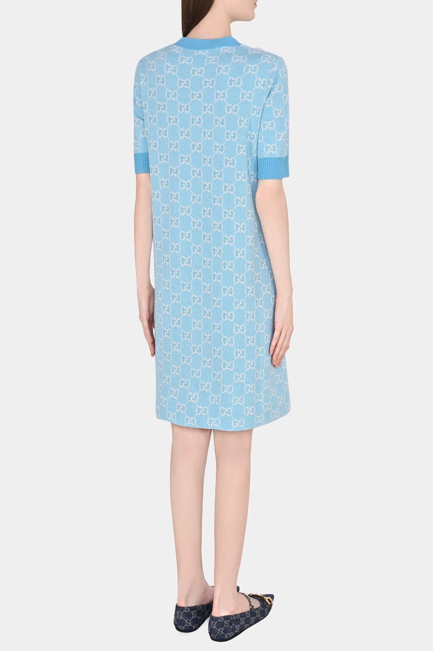 Платье GUCCI 629464 XKBHQ, цвет: Голубой, Женский