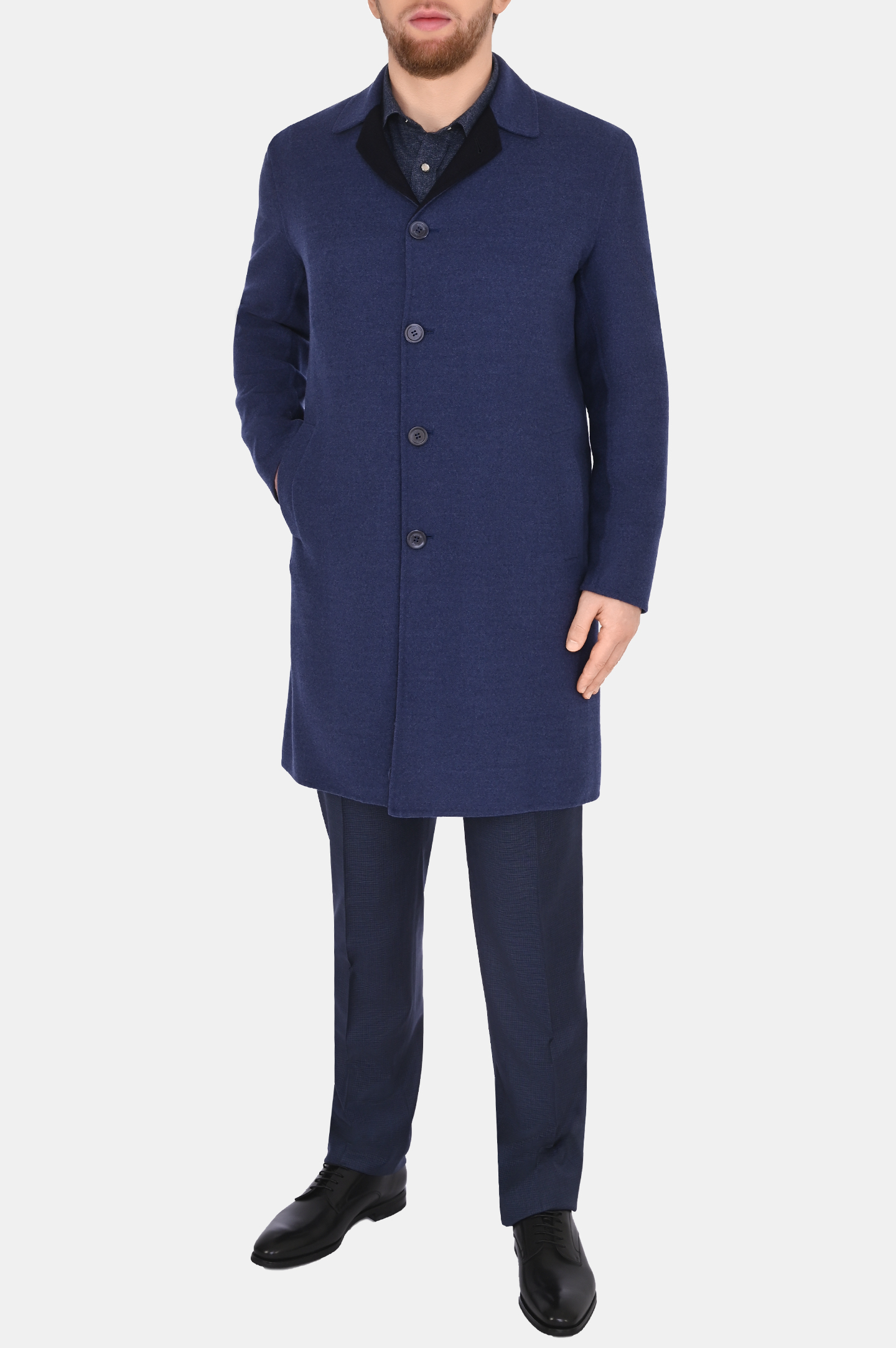 Пальто STEFANO RICCI M1ZSDB4000 W0001P, цвет: Синий, Мужской