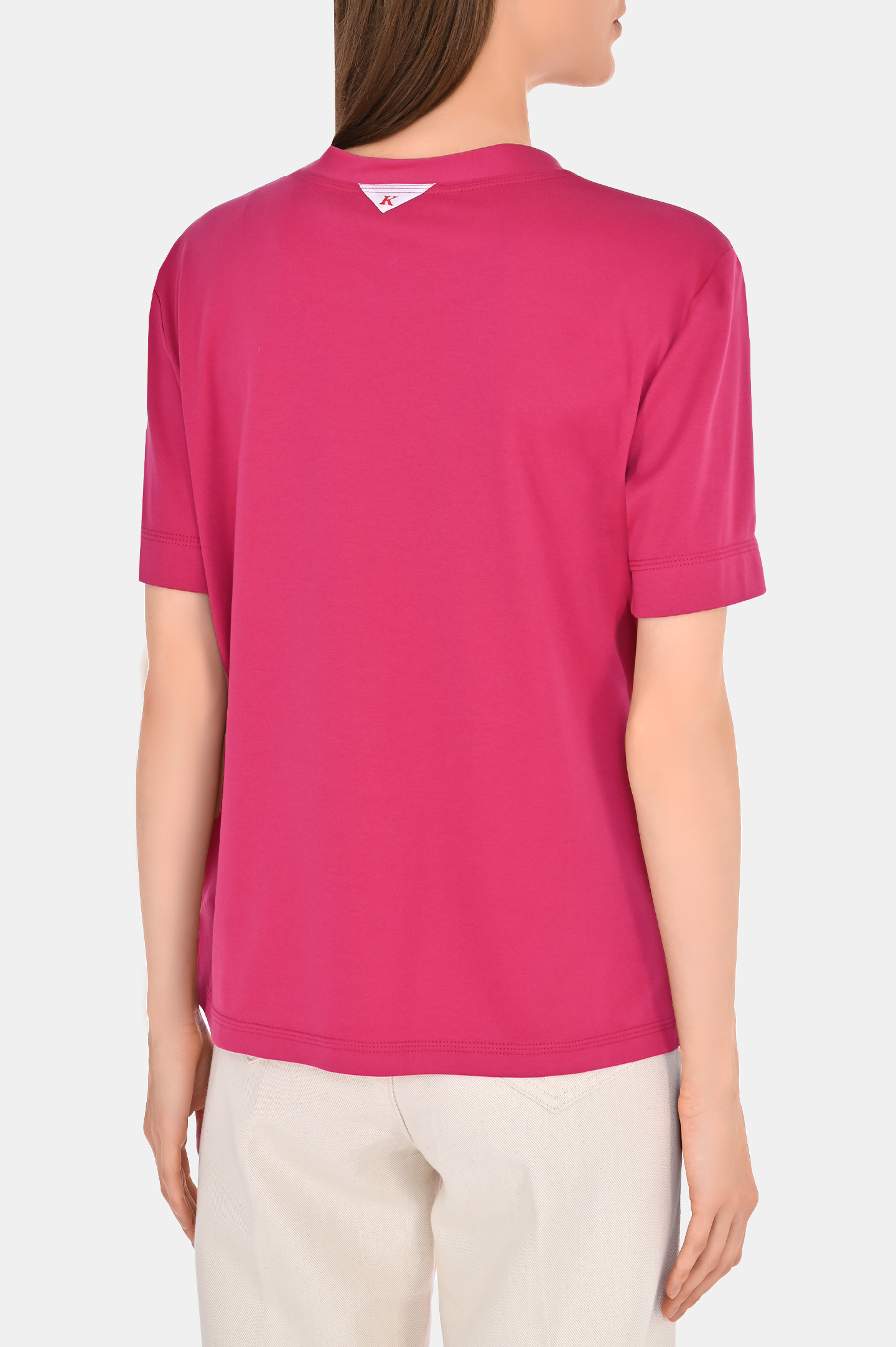 Футболка KITON D53450H0805, цвет: Розовый, Женский