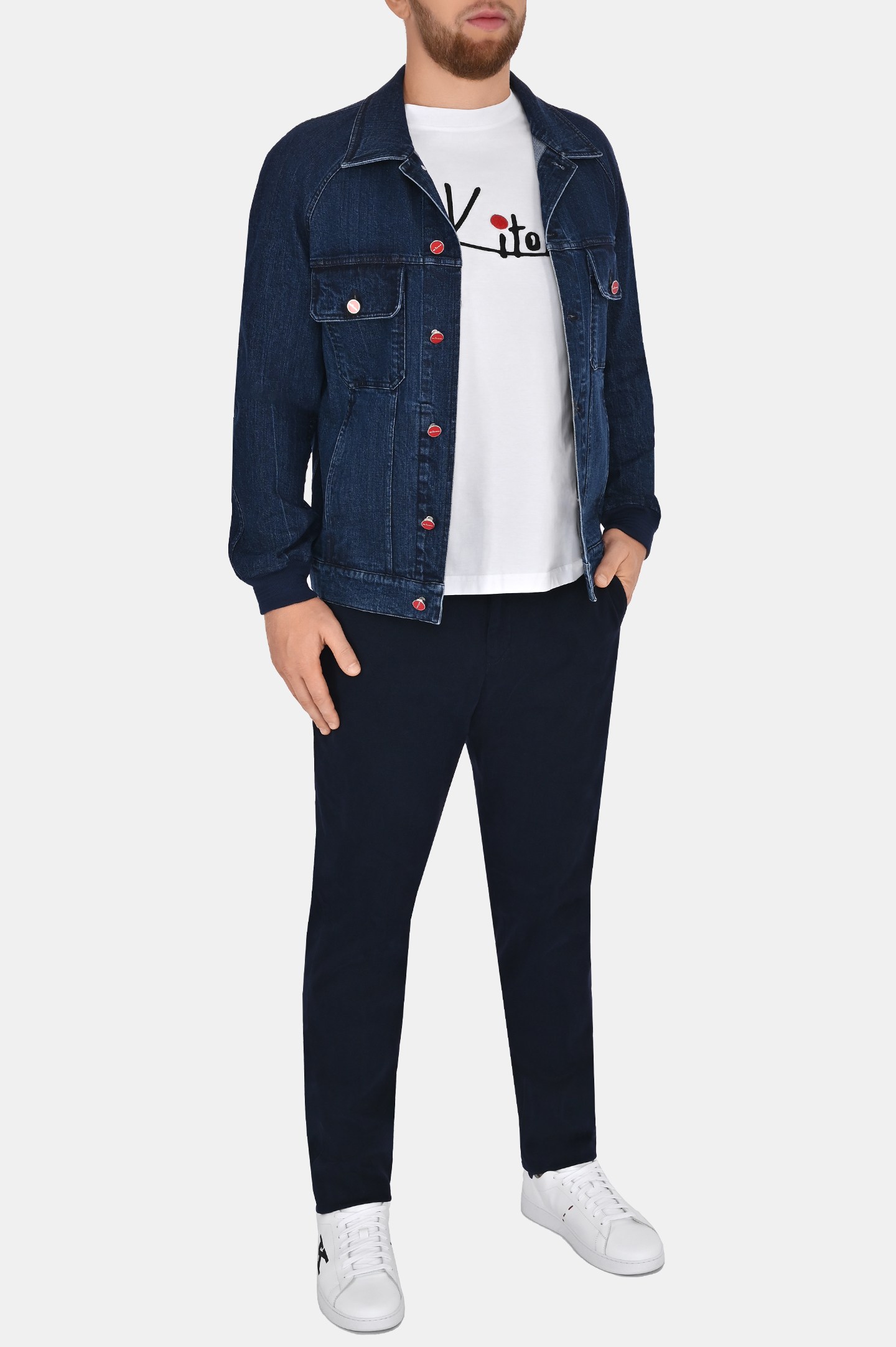 Куртка KITON UW1378V0853B0, цвет: Темно-синий, Мужской