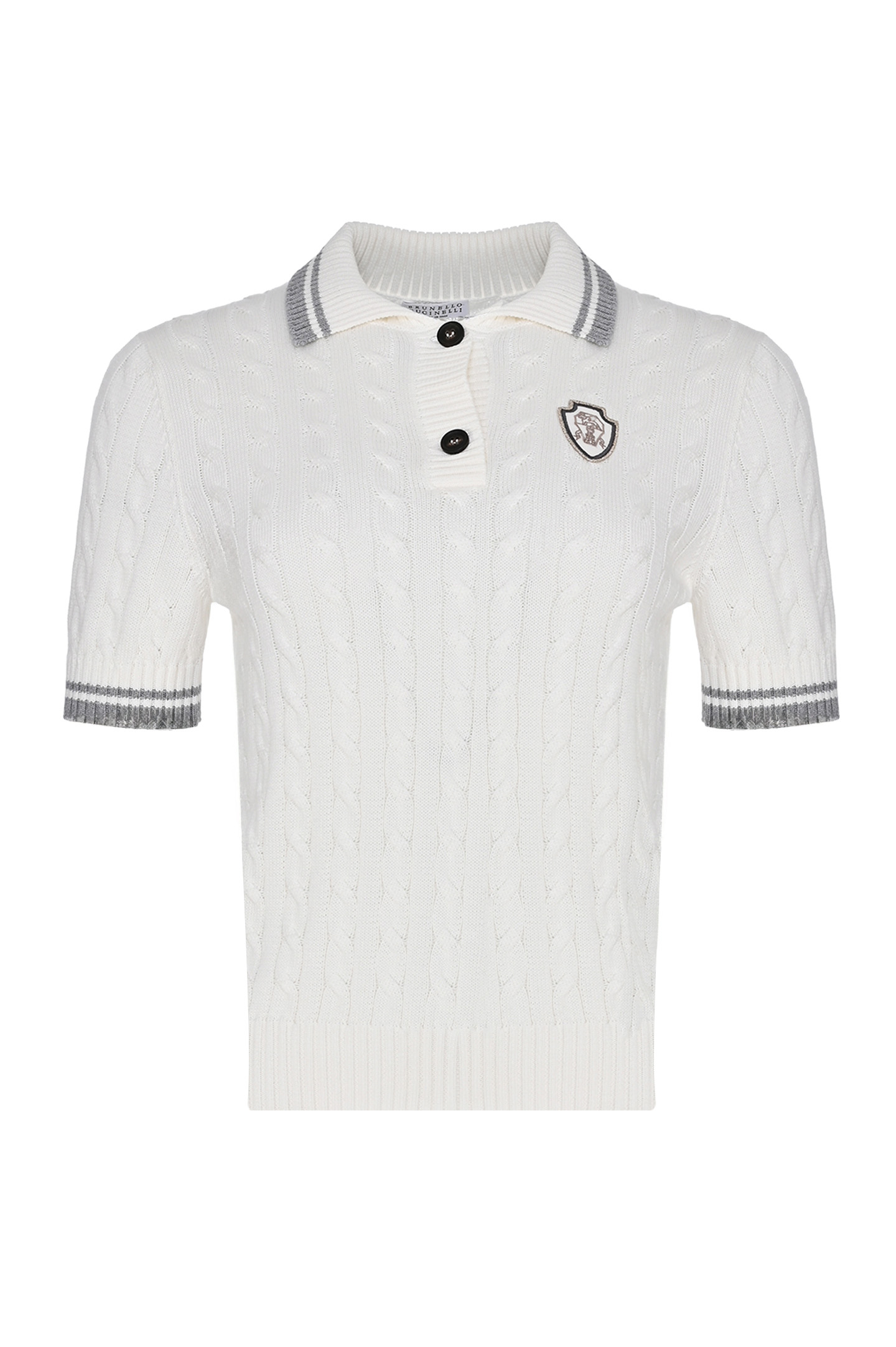 Поло (Джемпер) BRUNELLO  CUCINELLI M19756505, цвет: Белый, Женский