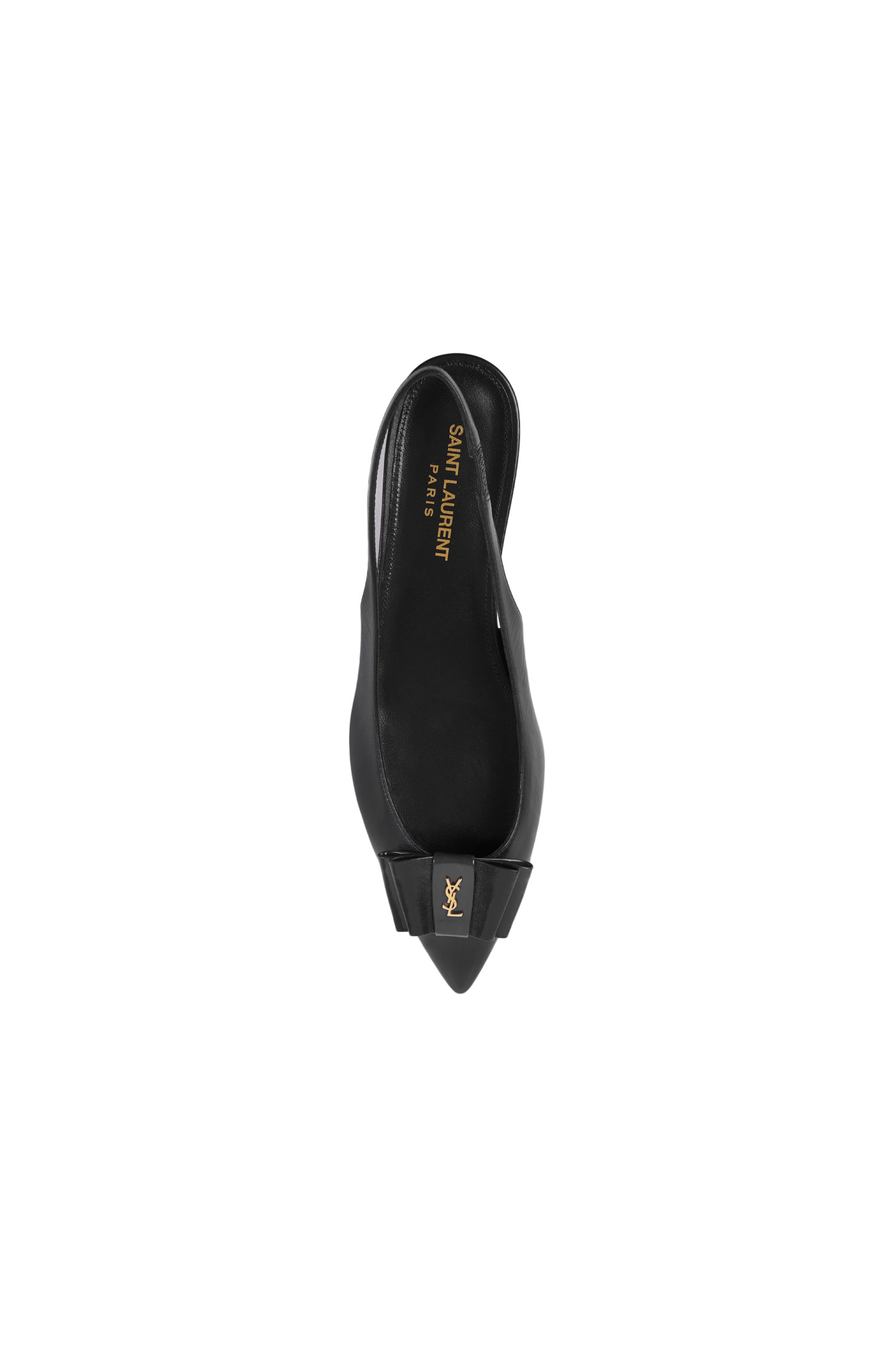 Балетки SAINT LAURENT 649621 1ZJ10, цвет: Черный, Женский