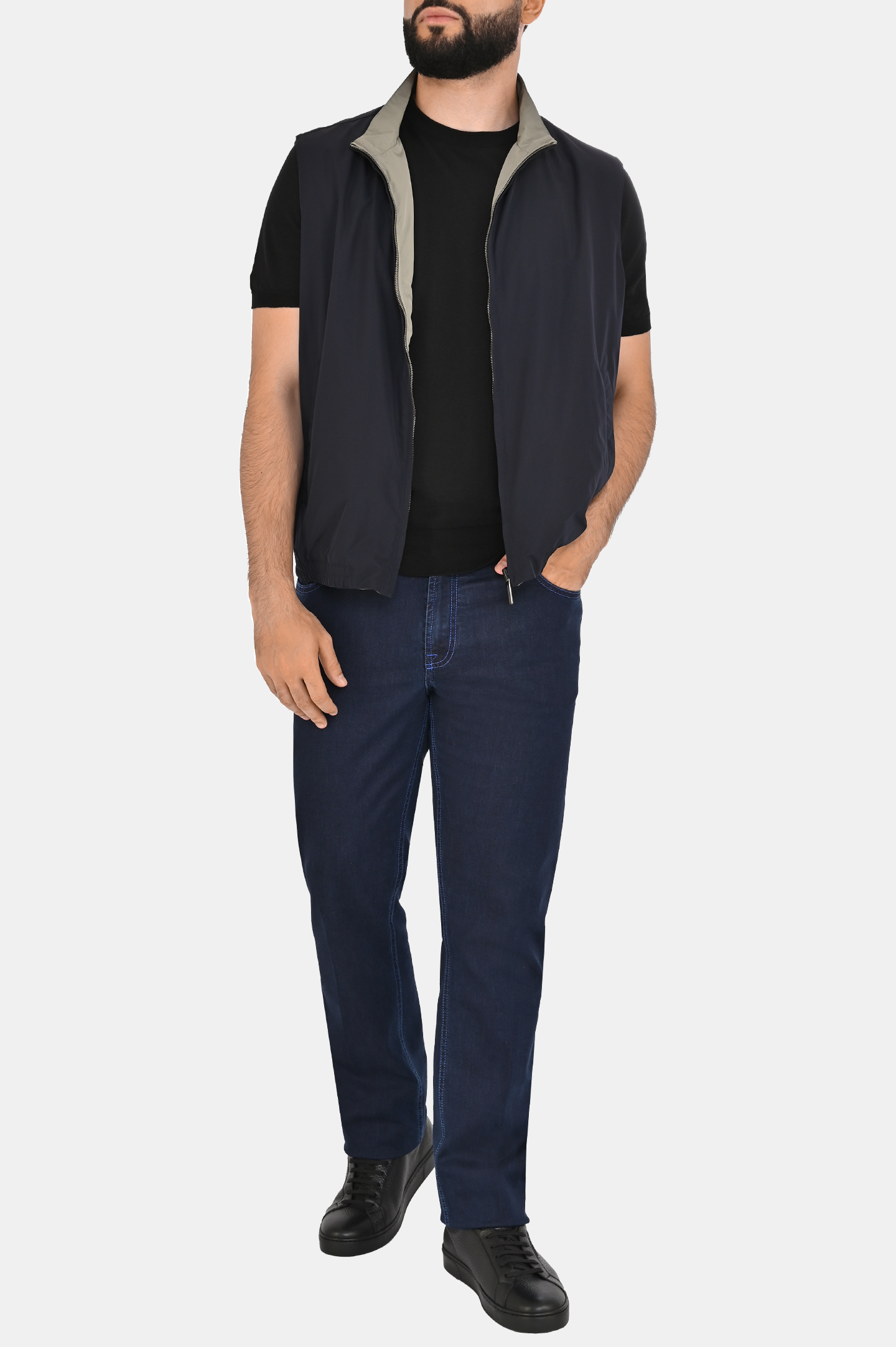 Жилет CANALI SG03188 O40874, цвет: Синий, Мужской