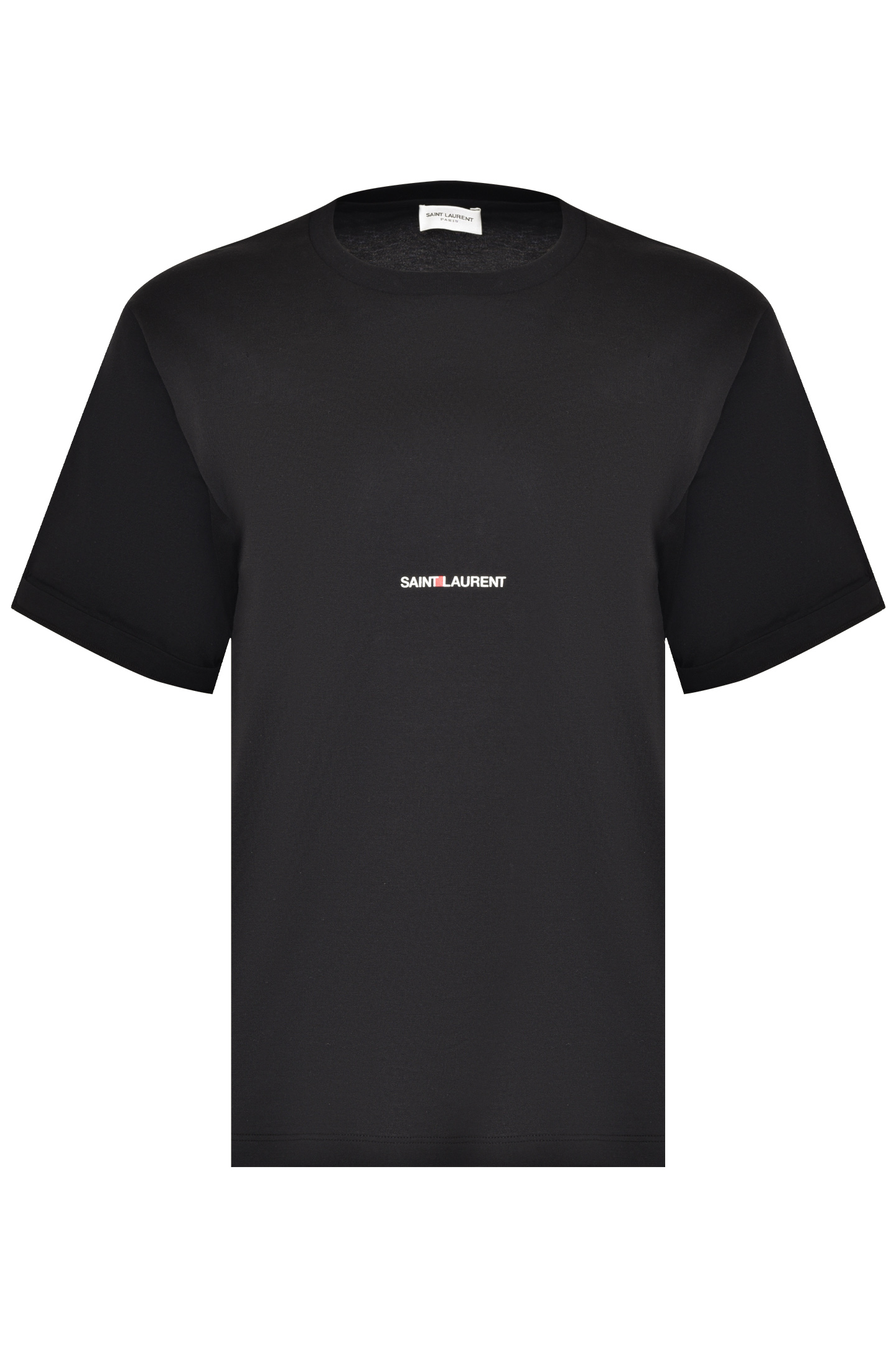 Футболка SAINT LAURENT 460876 YB2DQ 1000, цвет: Черный, Женский