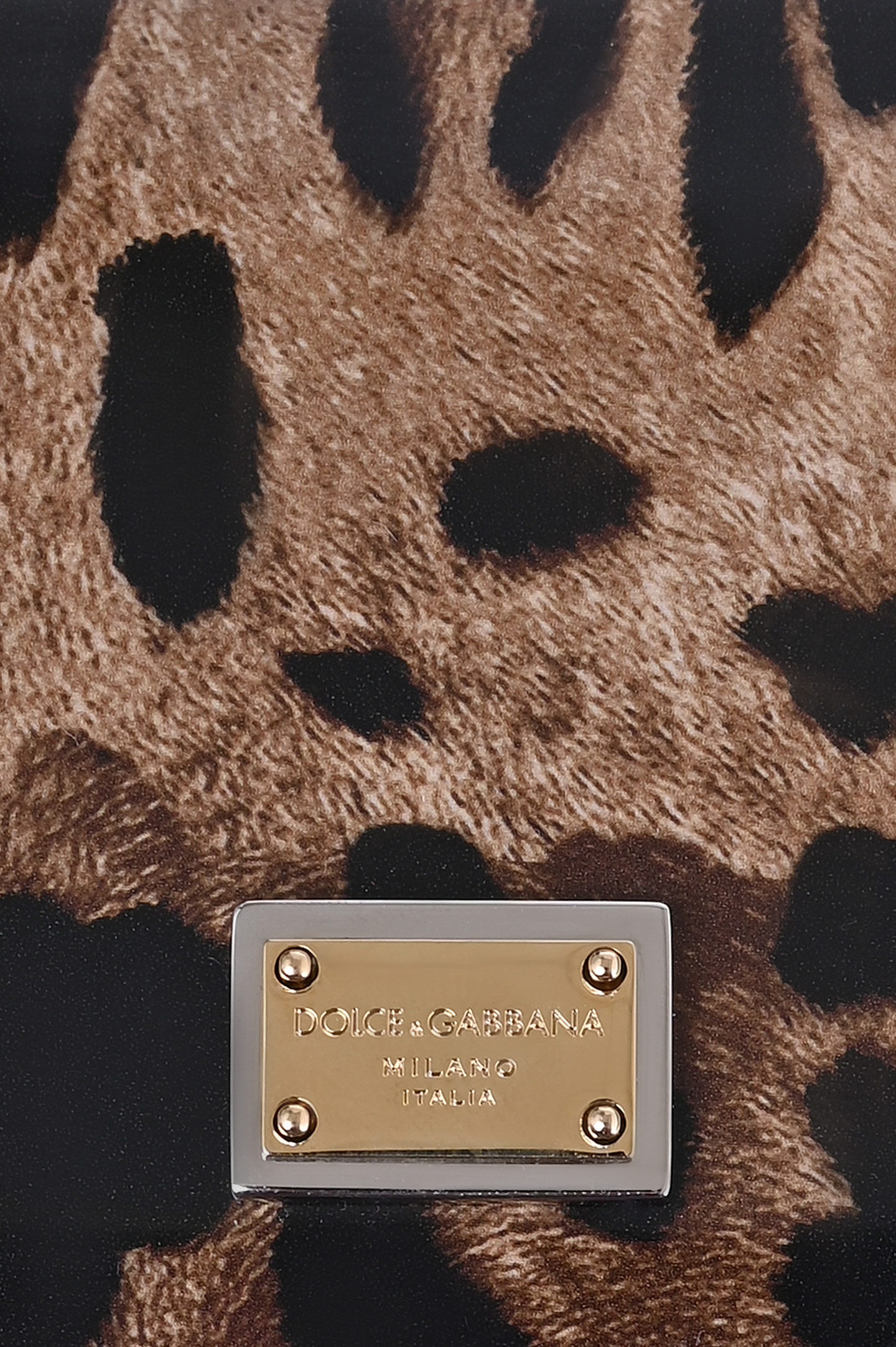 Кошелек с леопардовым принтом DOLCE & GABBANA BI1211 AM568, цвет: Леопардовый, Женский