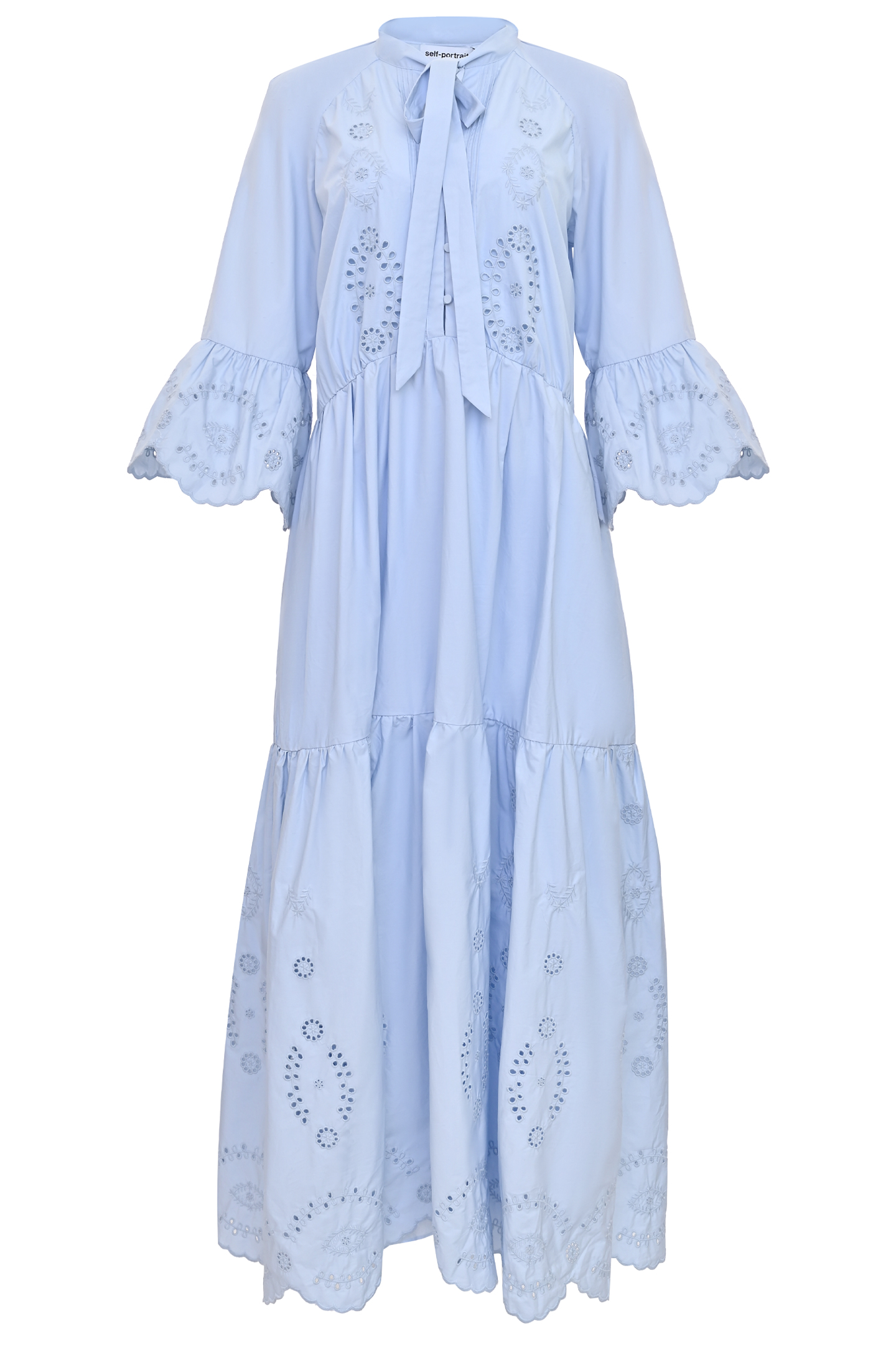 Платье SELF PORTRAIT RS22-061M, цвет: Голубой, Женский