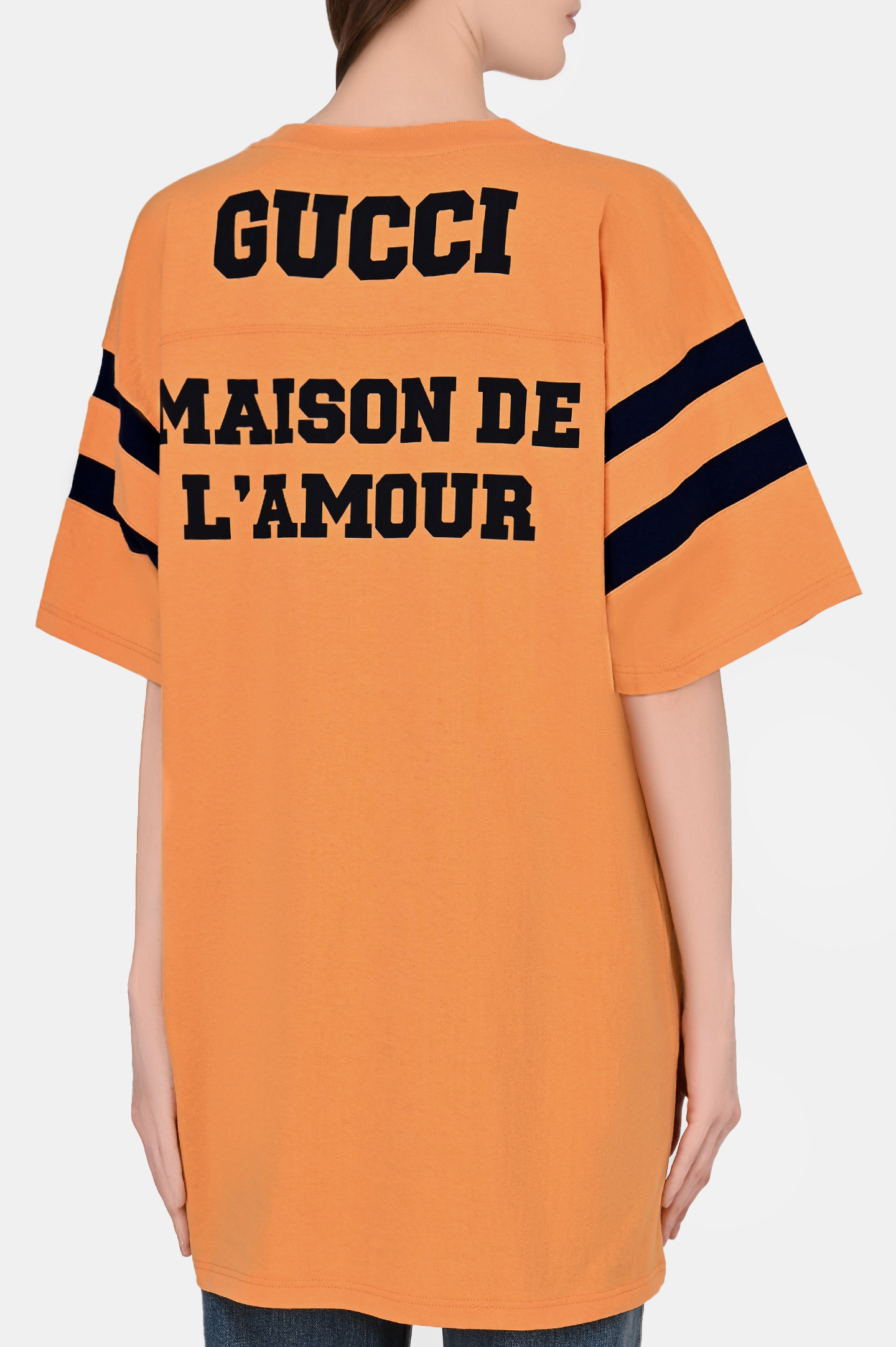 Футболка GUCCI 660744 XJDKM, цвет: Оранжевый, Женский