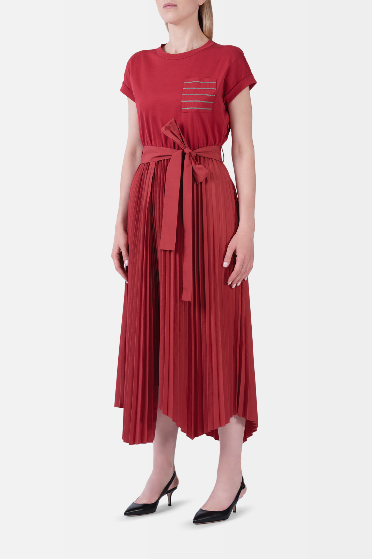 Платье BRUNELLO  CUCINELLI M0045ABR21, цвет: Красный, Женский