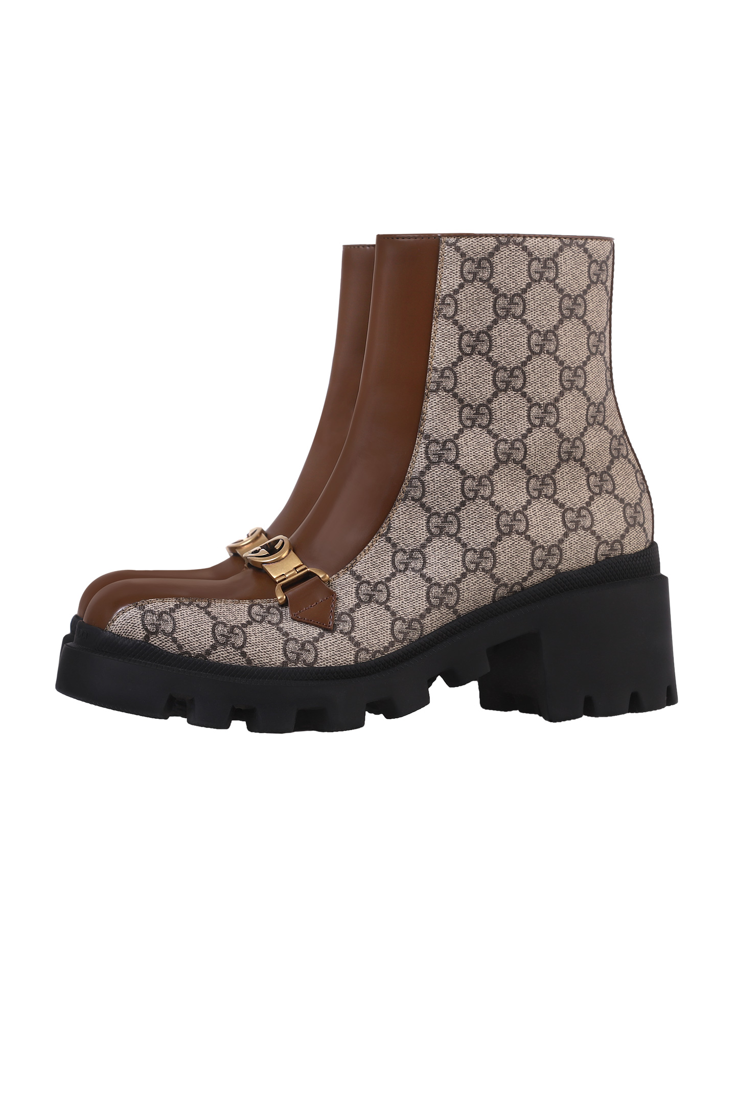 Ботинки GUCCI 670412 2OQ50, цвет: Бежевый, Женский