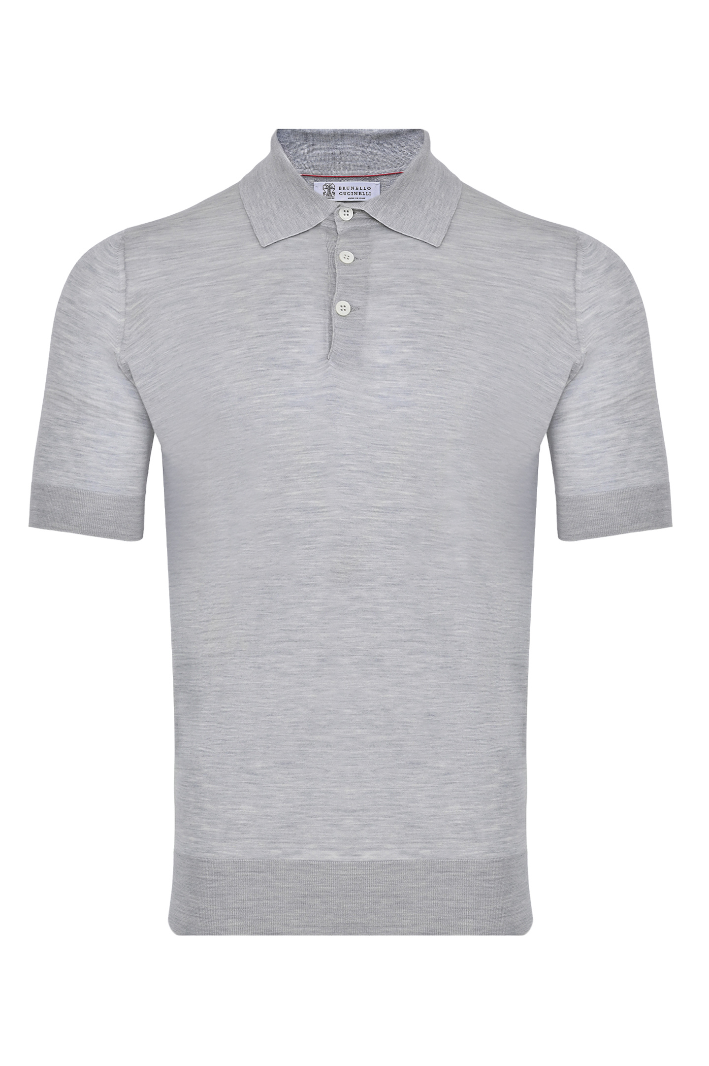 Поло BRUNELLO  CUCINELLI MNB805405, цвет: Серый, Мужской