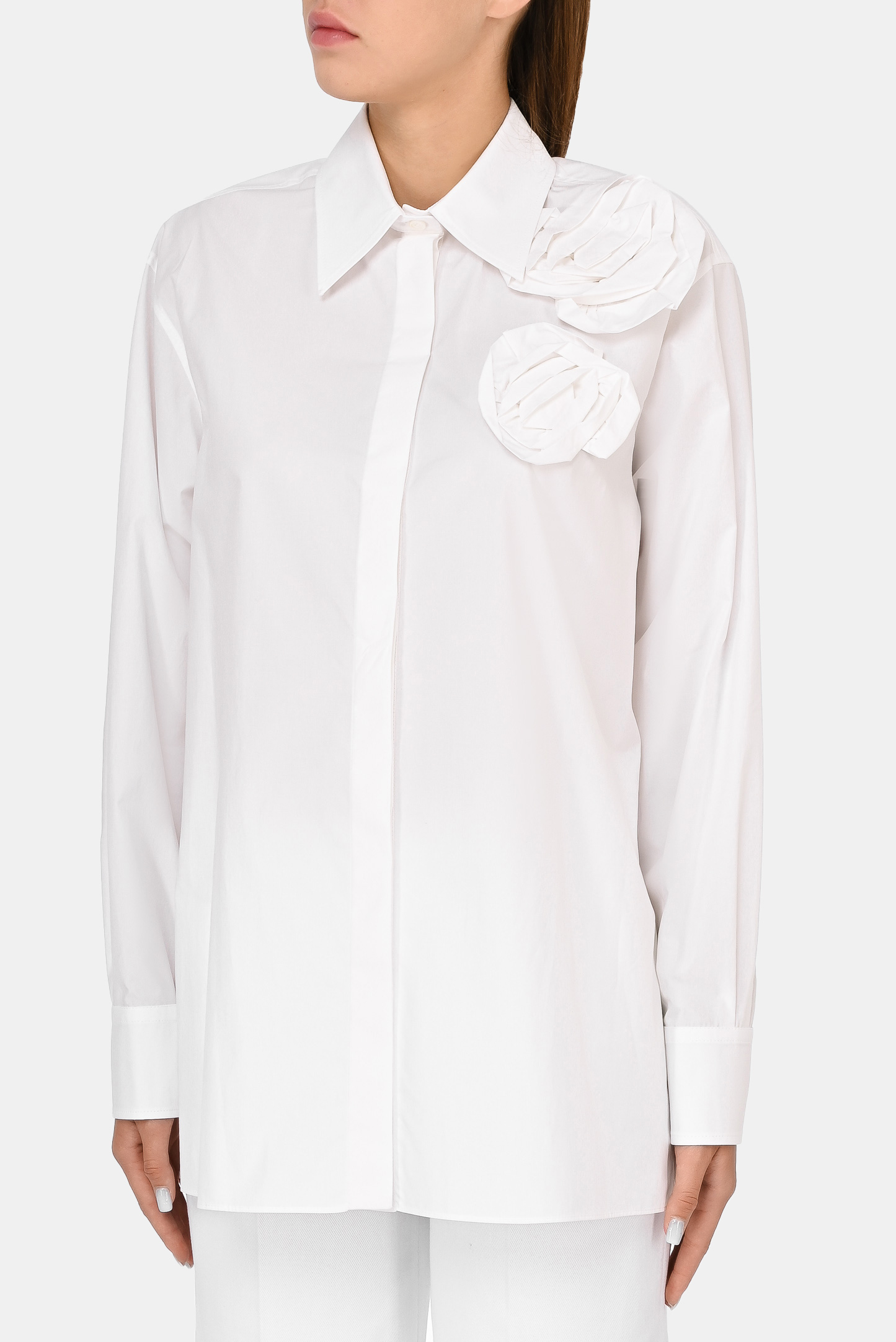 Блуза VALENTINO PAP WB3AB2K55A6, цвет: Белый, Женский