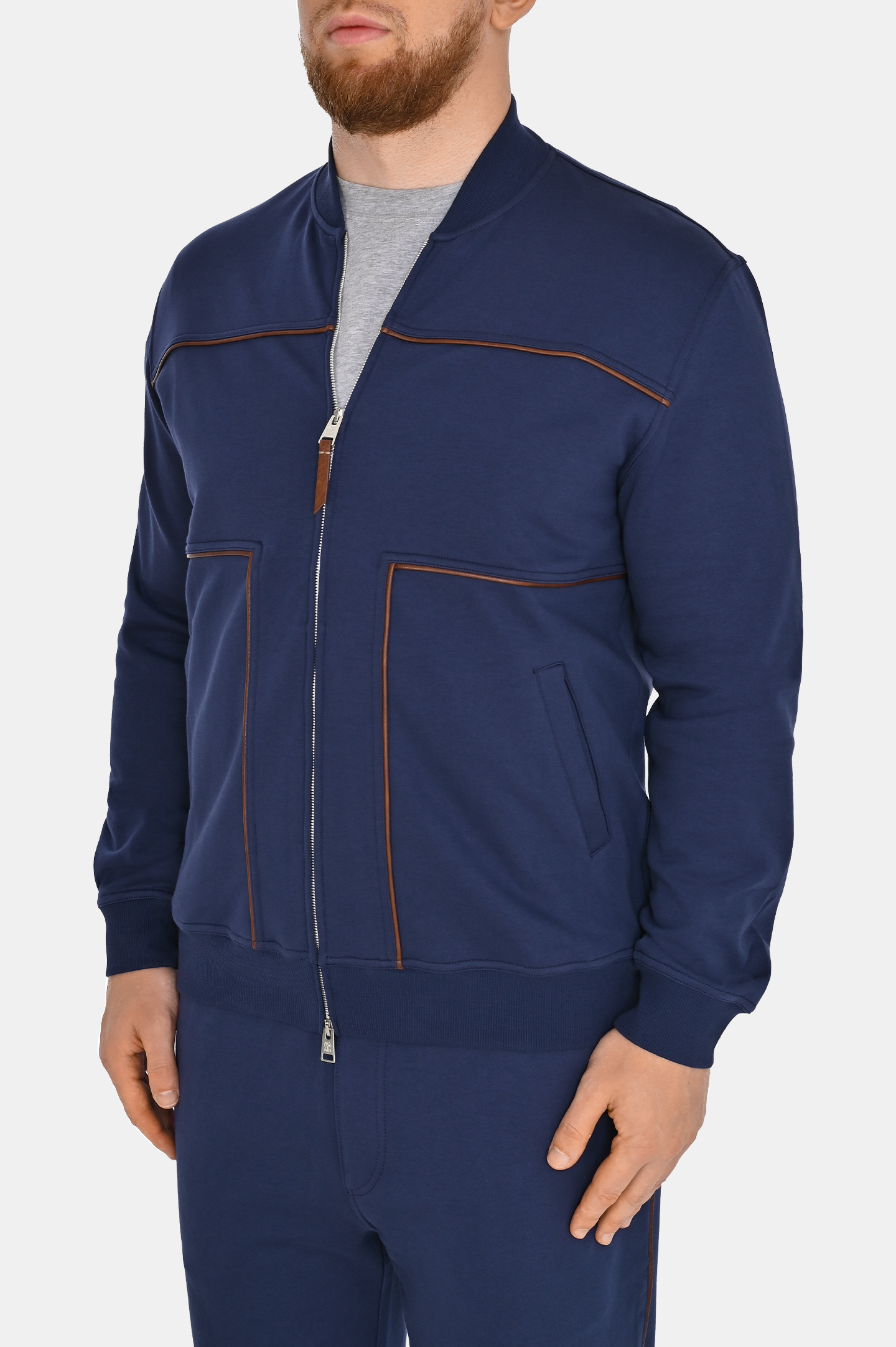 Куртка BRUNELLO  CUCINELLI MW8639084GC, цвет: Темно-синий, Мужской