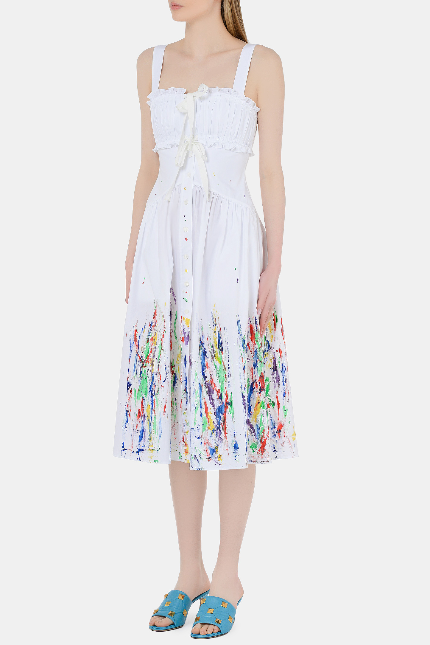 Платье PHILOSOPHY DI LORENZO SERAFINI A0406-2119, цвет: Белый, Женский
