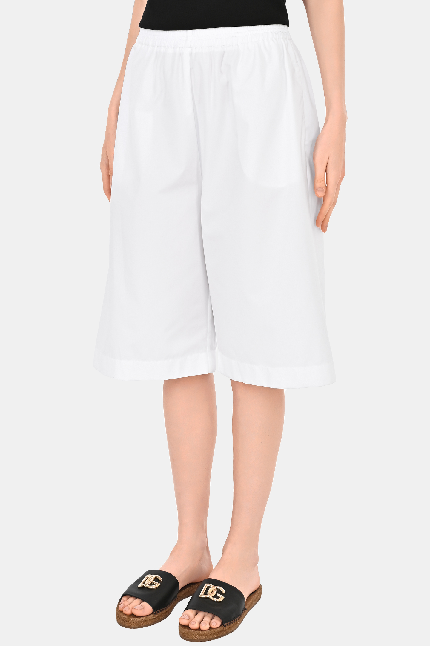 Хлопковые шорты-бермуды FABIANA FILIPPI PAD274F576D614, цвет: Белый, Женский