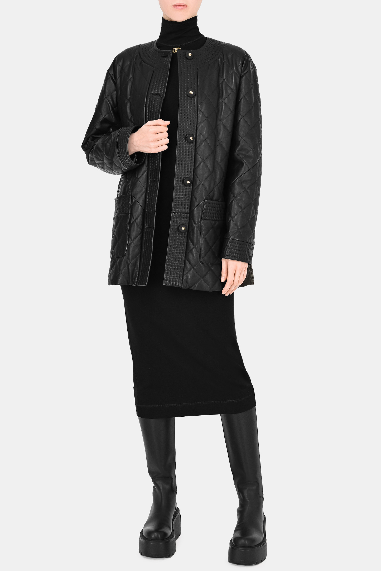 Куртка DOLCE & GABBANA F0AQ9L HULH9, цвет: Черный, Женский