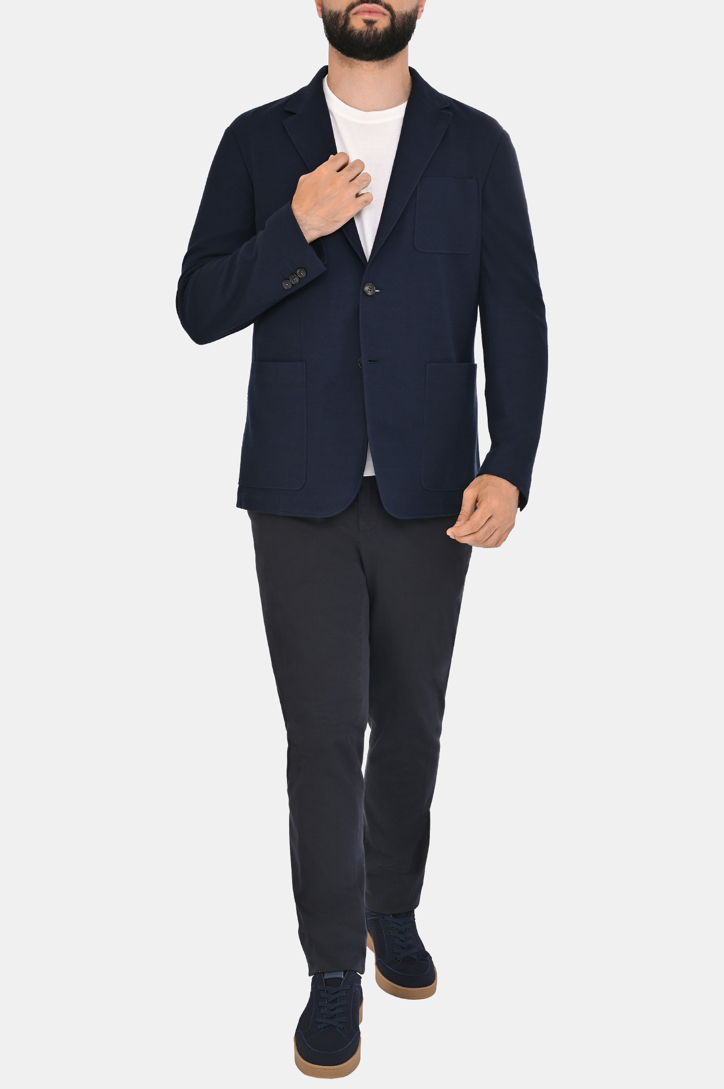 Пиджак CANALI JJ01974 J0147, цвет: Темно-синий, Мужской