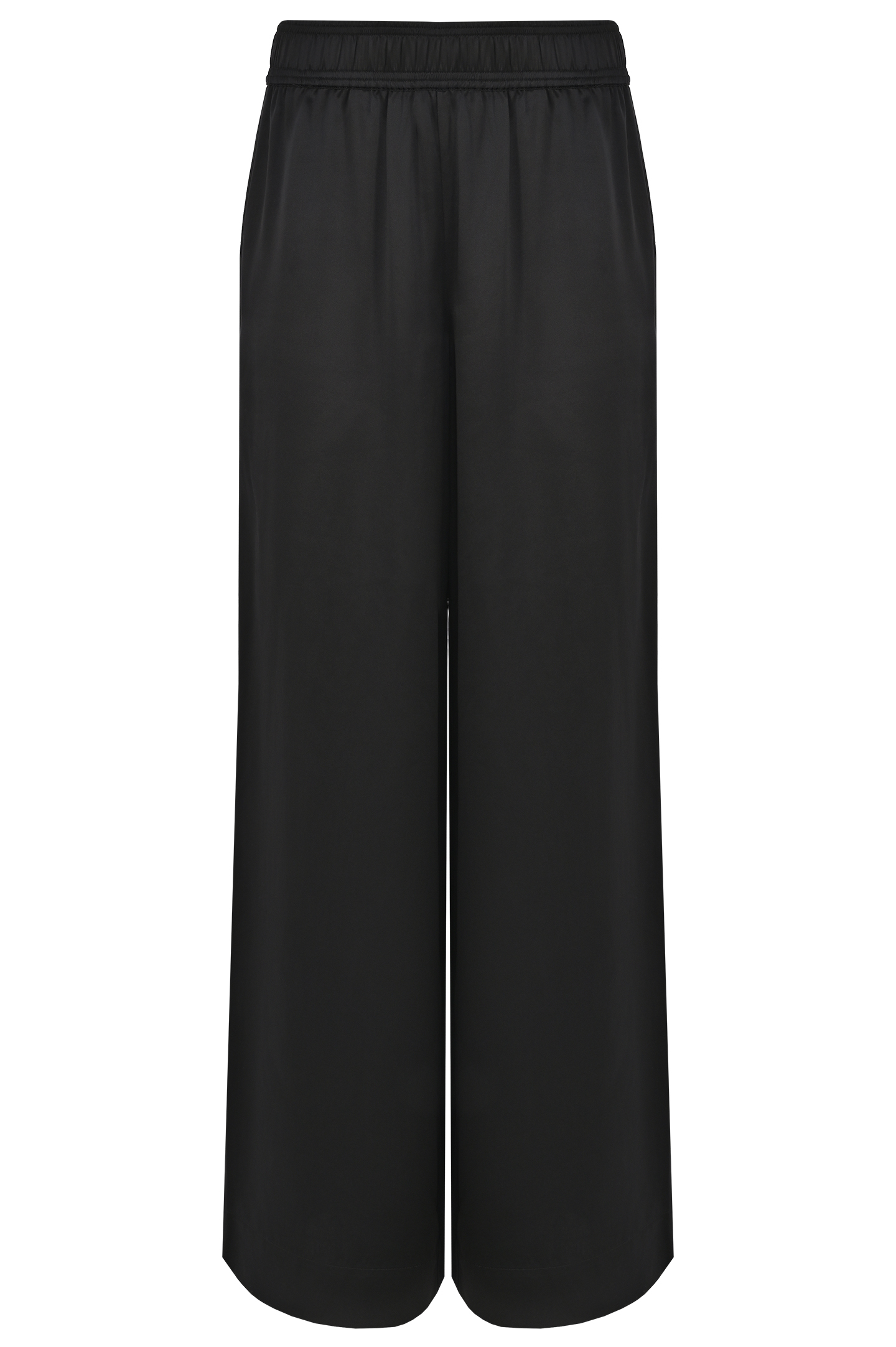 Широкие брюки из шелка JACOB LEE WSCP008SS24B, цвет: Черный, Женский